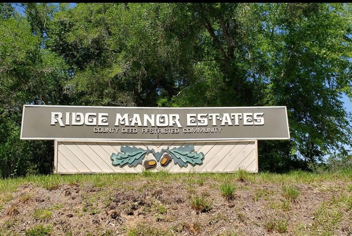 RIDGE MANOR ESTATE - Land