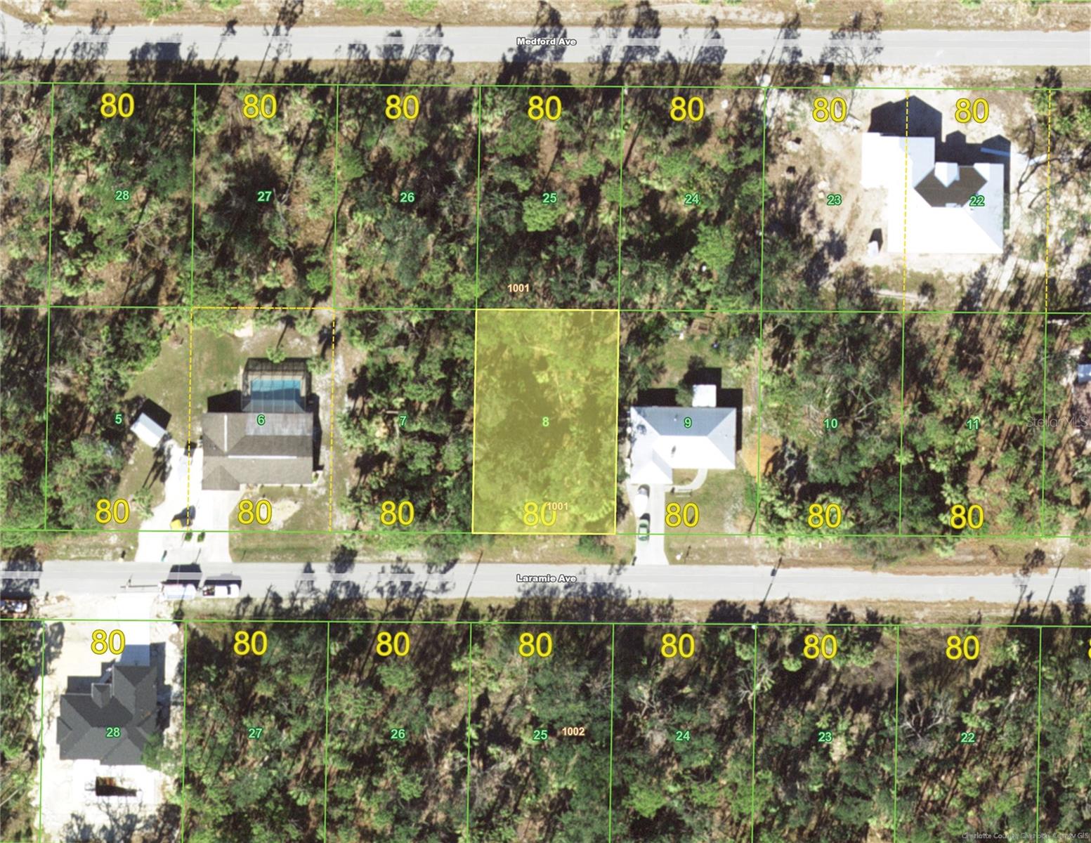 New Home site – this building lot, sits just north of Veterans Blvd., in beautiful southwest Florida!!  This lot is tucked on a non through street, just on block long.  This property is conveniently located to shopping, dining and entertainment; with the Town Center Mall just 2 miles south.  Port Charlotte is located midway between Ft. Myers and Sarasota, just off the interstate I75.  Port Charlotte and Charlotte Harbor is best known for: excellent golfing, fishing and boating, with pristine gulf beaches close by! Invest in real estate or build your new home and enjoy all that Southwest Florida has to offer! PCH 014 1001 0008