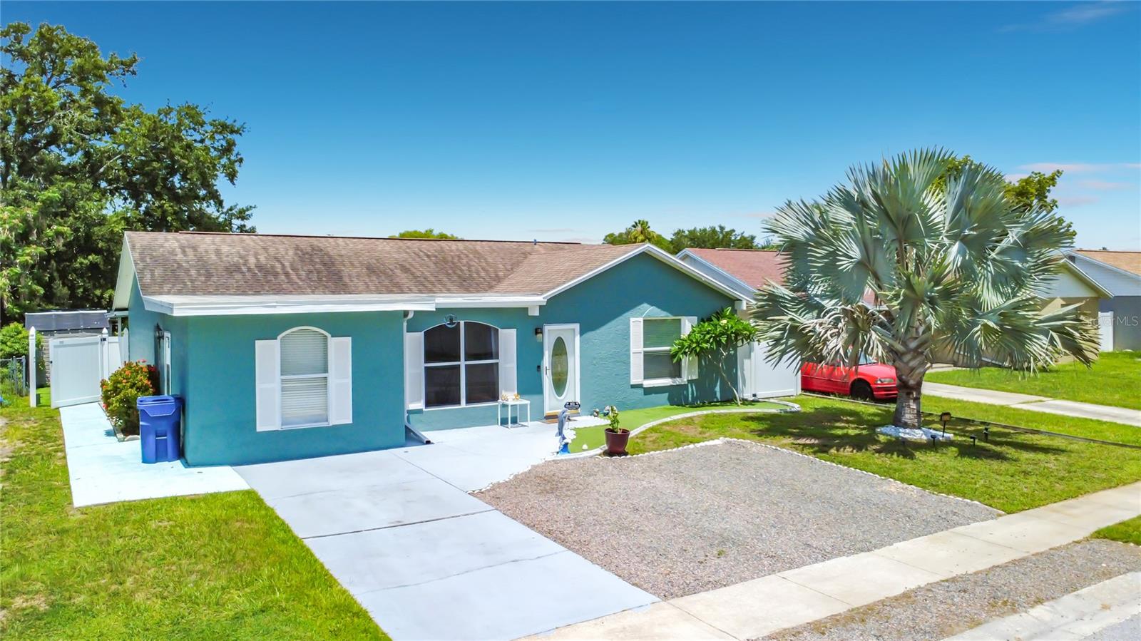 You will not find a better deal! 4 BEDROOMS/2 BATH POOL HOME in an excellent school zone. This home boasts pride of ownership and shows like a dream. Located on a water front lot with an updated FLOATING DOCK installed in 2018! 2 sheds out back for additional storage. New pool installed in 2019 and completely enclosed to enjoy your backyard. Large enclosed patio off of the kitchen provides a large space to enjoy your water/pond views. Inside laundry! Vaulted ceilings make the space open and inviting and great for entertaining. Split bedroom floor plan with kitchen centered in the heart of the home. This home is a must see and truly checks off all the boxes! Location is IDEAL and close to everything. Call today!