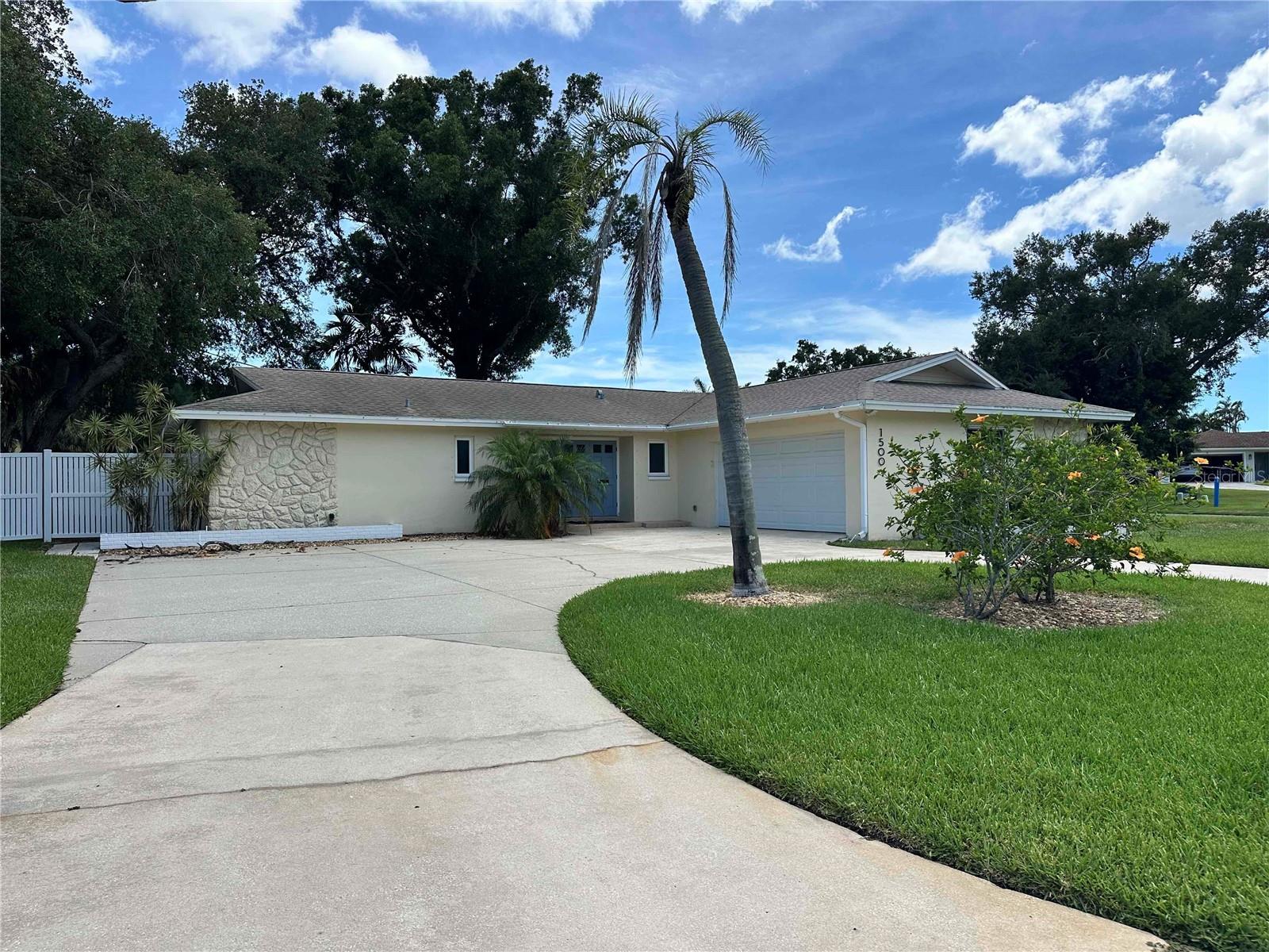 Imagine the possibilities with this large 2-bedroom, 2-bathroom corner lot block home in one of the most desirable and convenient locations in northeast St Pete. Step out back through the rear sliders to your spacious fenced-in back yard with ample room for a pool. Roof is only 10 years old and the water heater is brand new. Adjacent to million dollar waterfront homes in Ponderosa Shores and Denver Park this is an incredible opportunity. The location offers convenient access to a variety of amenities, including shopping centers, the new Whole Foods, coffee shops, fitness clubs, restaurants, and a vibrant downtown St Pete. Nearby public boat ramps, outdoor parks, beaches, and golf courses make this a highly desired location. Residents also benefit from the new $11 million Shore Acres Recreation Center featuring a 6-lane swimming pool, indoor gymnasium and meeting spaces.
