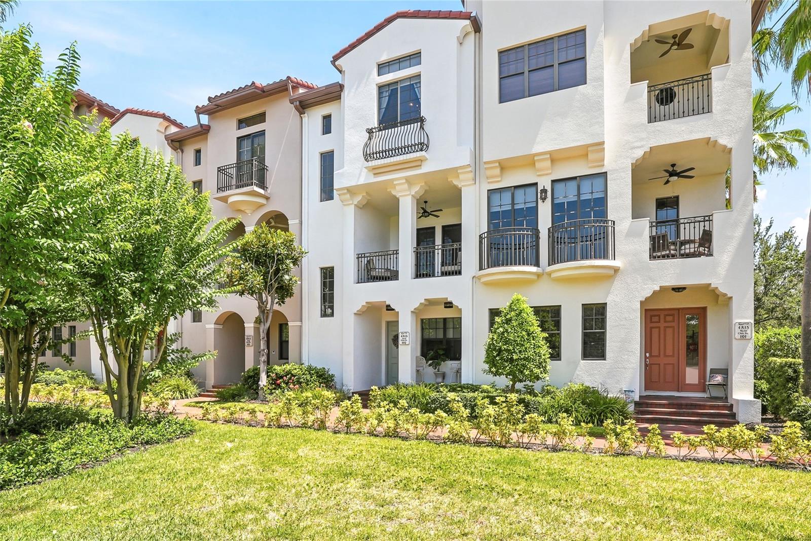 Welcome to Tampa's Sought-After Gated Waterfront Community, Westshore Yacht Club. A lifestyle where luxury, convenience, and waterfront living come together in perfect harmony. Nestled along Yacht Club Drive, a brick-paved street within the prestigious 24-hour gated community of Westshore Yacht Club, this stunning 1,884-square-foot townhome offers 3 bedrooms, 2.5 baths, a private ELEVATOR, and an attached two-car garage. Step inside and discover a versatile first-floor bonus space—ideal as a home office or reception room. The Main level is thoughtfully designed for effortless living and entertaining. The open-concept layout creates a welcoming atmosphere, while custom electric blinds add a touch of sophistication. Step onto the covered balcony to unwind while overlooking the charming tree-lined street. The kitchen is beautifully appointed with granite countertops, stainless-steel appliances, plenty of storage for all of your cooking gadgets, and a breakfast bar perfect for casual dining and conversation. The adjoining dining area provides plenty of space for gatherings and entertaining guests. Retreat to the third floor, where all three bedrooms offer privacy and comfort. The spacious primary suite is highlighted by a dramatic 12-foot tray ceiling, custom blackout electric blind, and a striking chandelier that adds character and style. The primary ensuite bath features dual granite vanities, a walk-in shower, and generous storage. Two additional bedrooms, each with custom-fitted blinds, share a well-appointed guest bath with granite countertops and a full tub/shower combination. A dedicated laundry closet includes a full-size stackable washer and dryer. Completing the home, is the 2 car garage located in the rear of the home. You'll appreciate one of the home's standout features: a private elevator servicing all three levels, making it easy to transport everyday essentials from the garage to every floor. Beyond your front door, Residents of Westshore Yacht Club indulges in the exclusive Bay Club and Marina, where resort-style amenities include waterfront dining, two sparkling pools, a state-of-the-art fitness center, poolside bar, spa services, social events, and a full-service marina. Perfectly situated just minutes from Downtown Tampa, Tampa International Airport, MacDill Air Force Base, premier shopping, dining, and entertainment, this exceptional residence offers the very best of South Tampa living. Schedule your private showing today.