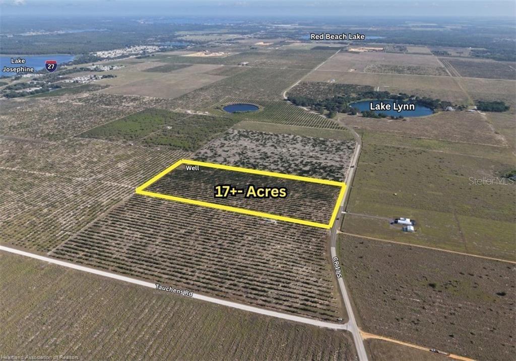 Prime 17.8+- across from beautiful rolling pasture ranchettes with over 600+-ft on scenic winding paved road ideally located between Lake Placid & Sebring in Lake Lynn area with a recent sale of $23,500 per acre! Nice quiet country area yet only 2/3 of a mile to US 27. Come enjoy this tranquil country lifestyle close to Sebring International Raceway and Sebring Airport. Upside potential to sell off 5+-acre tracts to retail at $30k+-per acre to take advantage of the existing paved road frontage!