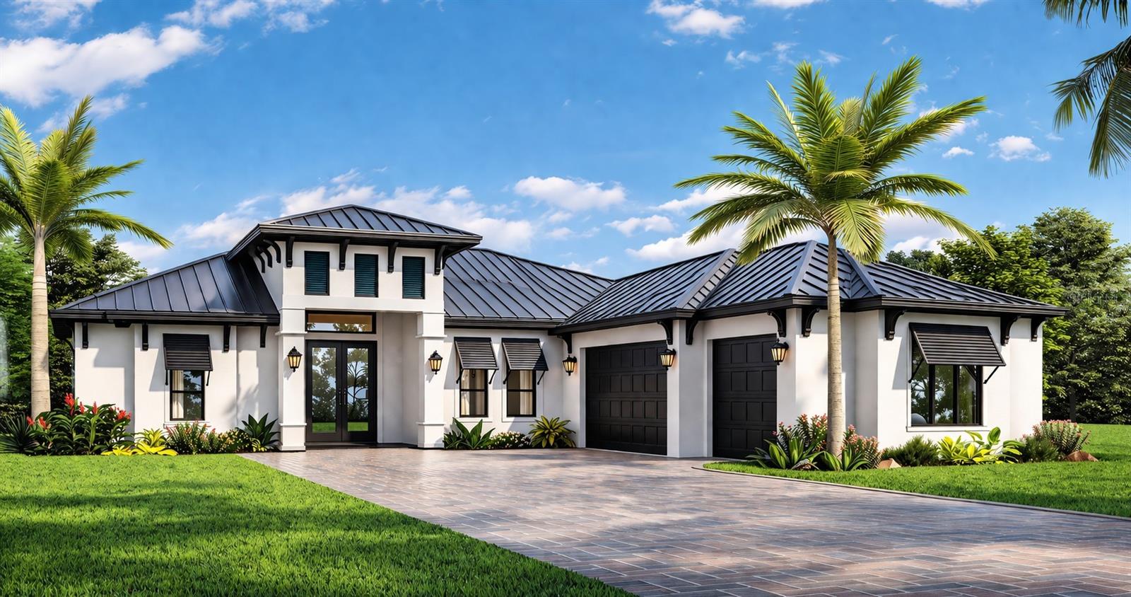 Pre-Construction. To be built. An extraordinary opportunity to create a one-of-a-kind luxury estate by E/M Custom Homes, set on a sprawling 1-acre homesite in a highly sought-after non-deed-restricted location with no HOA and located not in a Flood Zone. Offering the ultimate blend of privacy, flexibility, and upscale living, this premier property is further enhanced by its approved potential to be subdivided into four separate parcels, an exceptional investment opportunity for future development or multi-generational estates. The lot itself is offered at $1,100,000. This thoughtfully designed residence features an expansive open-concept floor plan with a stunning great room highlighted by coffered ceiling beams. The gourmet kitchen is the centerpiece of the home, complete with a large center island, quartz countertops, and premium wood cabinetry, perfect for both entertaining and everyday living.
The layout includes three bedrooms, a dedicated den, and a versatile bonus room, allowing buyers to customize the space to fit their needs—ideal for a home office, gym, or media room. A three-car garage provides ample space for vehicles, storage, or recreational equipment.
Enjoy Florida living at its finest with a covered lanai and summer kitchen, perfect for creating your own outdoor oasis. With no deed restrictions, there is plenty of room to expand, store boats or RVs, or design your ideal backyard retreat.
Ideally located just 2.5 miles from Siesta Key, minutes to Downtown Sarasota, and offering easy access to Interstate 75, this property combines privacy with convenience. It is also situated within a top-rated school district featuring excellent magnet schools.
E/M Custom Homes is known for quality craftsmanship and personalized design-build services, and there is still time for buyers to select finishes and customize the home to their exact vision.
Photos are of a recently completed model and are for illustrative purposes only.