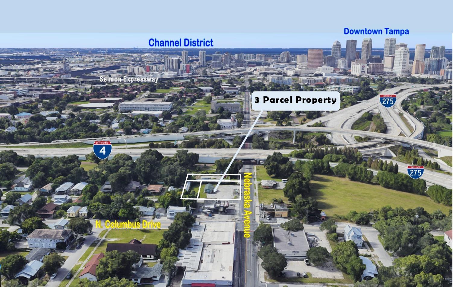 INVESTMENT HIGHLIGHTS
• Superior corner location, great development opportunity
• AMAZING frontage, visibility and access.
• Level topography with all utilities to the site
• 3 parcels totaling (approx.) 41,725 SF/ .98 Acres
• 193’ fronting Nebraska Avenue
• Located on a heavily traveled corridor of N. Nebraska Avenue
• Traffic counts total 13,900 VTD (AADT, 2022)
• New residential, retail and office development within immediate proximity of this site
• Value-add opportunity

PROPERTY FEATURES
• Signalized intersection of Columbus Drive and N. Nebraska Avenue 1 block North
• Located in Historic V.M. Ybor (a National Landmark District), East Tampa
• Literally around the corner from Historic Ybor City
• Less than 1 mile from upcoming South Nebraska Avenue Development Projects
• One mile Northwest of Downtown Tampa
• Barely 1.5 miles Northeast of the Channel District
• FDOT installing new off ramp at 14th Street and Nebraska Avenue
• OPPORTUNITY AND HUBZONE QUALIFIED- providing long-term tax benefits to the developer and investors
• Quick accessibility to highways and major thoroughfares, ie… Interstate 275, Interstate 4, Selmon Crosstown Expressway, Florida Avenue, Dr. Martin Luther King Jr. Blvd and Hillsborough Avenue
• Neighboring businesses include: Sunoco Gas, Checkers, Rent King, Centro Asturiano, Kforce, TECO Energy, Children’s Board, Hillsborough Community College, La Segunda Bakery and more
• High­ energy business and residential district that is frequented by local & regional visitors- a great place to invest, relocate or expand your business
• The area is exploding with new commercial development and residential growth
Outstanding high/dry, .98 acre site offering an assemblage of 3 parcels with limitless opportunities for Commercial Redevelopment :: All utilities are available at the site :: 2309 N. Nebraska Avenue is paved allowing for onsite parking or storage :: Highest and Best Use: professional office or storefront retail with potential uses to include: general office, multi-family retail or retail storefront development :: Located just South of the signalized intersection of Columbus Drive and N. Nebraska Avenue :: Minutes from Downtown Tampa, Channel District, Historic Ybor, Franklin Street District, Ybor Heights, Interstate 275, Interstate 4, Selmon Crosstown Expressway, Florida Avenue, Dr. Martin Luther King Jr. Blvd and Hillsborough Avenue ::  The area is exploding with new Commercial and Residential growth and is surrounded by countless developments :: Neighboring businesses include: Sunoco Gas, Checkers, Rent King, Centro Asturiano, Kforce, TECO Energy, Children’s Board, Hillsborough Community College, La Segunda Bakery and more :: High­ energy business and residential district that is frequented by local & regional visitors- a great place to invest, relocate or expand your business.