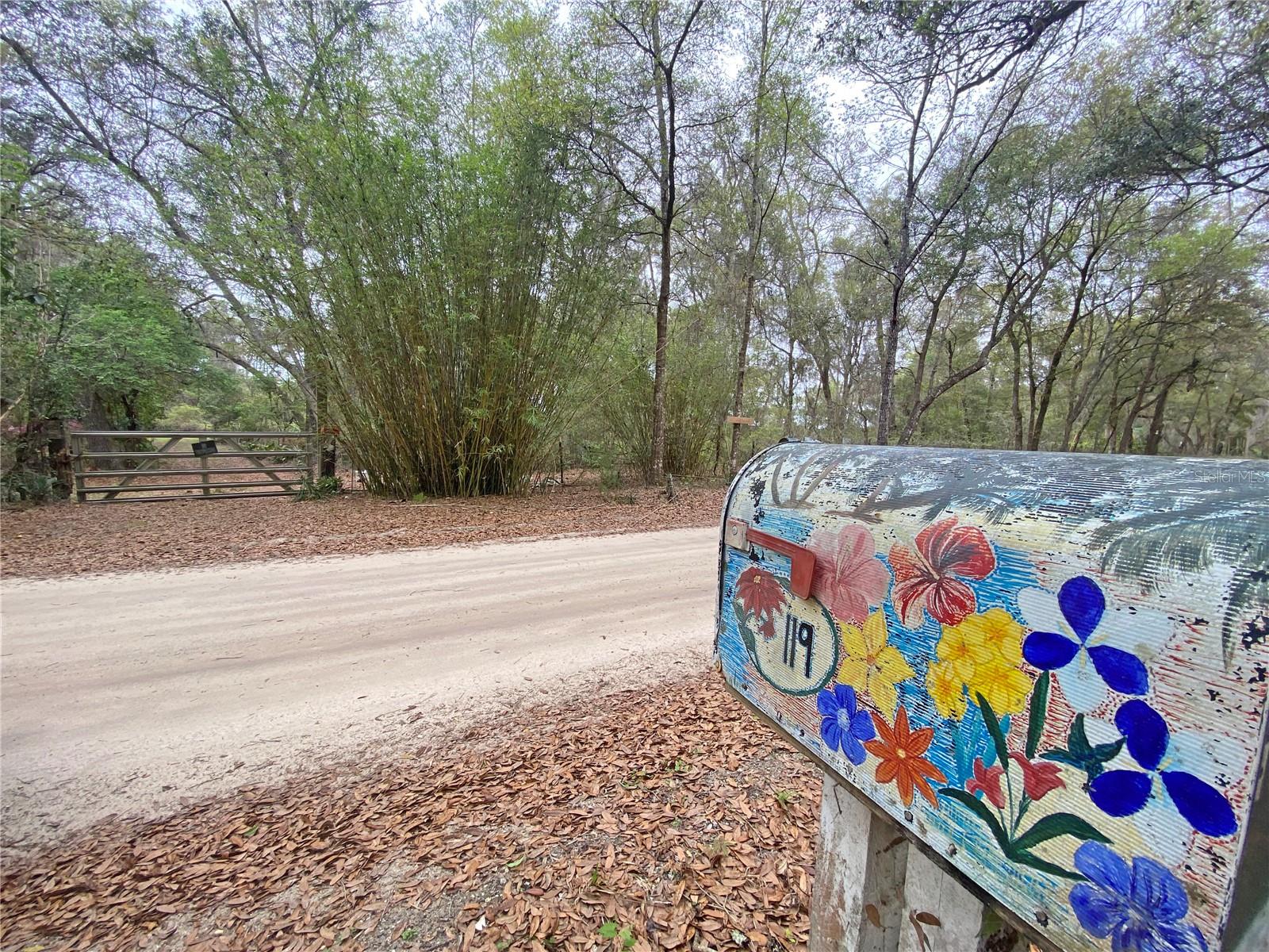 Welcome to your own secret garden, a 1.34-acre property with established landscaping, mature trees, & peaceful water views. The grounds are filled with a variety of plants & ornamentals, including tangerine, Chinese honey, & grapefruit trees, along with 6 kinds of ginger & turmeric. The landscape is rich with color & texture, featuring crepe myrtles, camellias, azaleas, lilies, walking iris, and night-blooming jasmine. You'll also find ligustrum, multiple varieties of bamboo, liriope, schefflera, agave, alligator cactus, and a diverse mix of palms, including Washingtonia, date palm, & king sago. St. Augustine, zoysia grasses, & towering live oaks provide unmatched shade and character. The property includes a 2-story barn and a 1974 mobile home with additions. The existing home may offer a starting point for renovation or replacement may be needed. Well and septic have not been used for about 10yrs. No guarantees are made as to condition.  Property is being sold as-is, where-is.