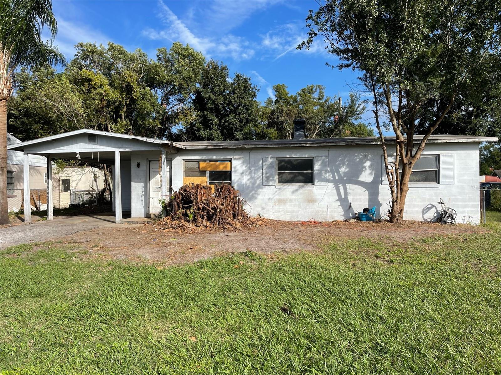 3 bedroom, 1 bath home with spacious yard. Enter in through the front door to the living room or through the carport entrance which enters in to the Galley style kitchen.  There is a dinette just off the kitchen.  Bathroom features tub/shower combo.  Spacious covered patio area and large yard are perfect for enjoying the outdoors.  Come make this one yours today!