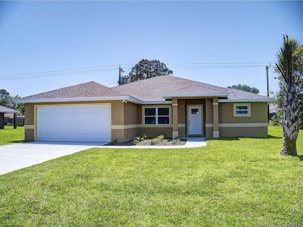 Now is your chance to make this Brand NEW pre-construction 3 bedroom 2 bath house in Florida Shores your home by selecting your colors and customizing the final touches to your liking. The open floor plan features vaulted ceilings and amazing upgrades including stainless steel appliances in the kitchen and quiet close cabinets. Just out the sliding glass doors, the covered lanai lends extra living area to make entertaining friends and family fun and easy. ;Water: City