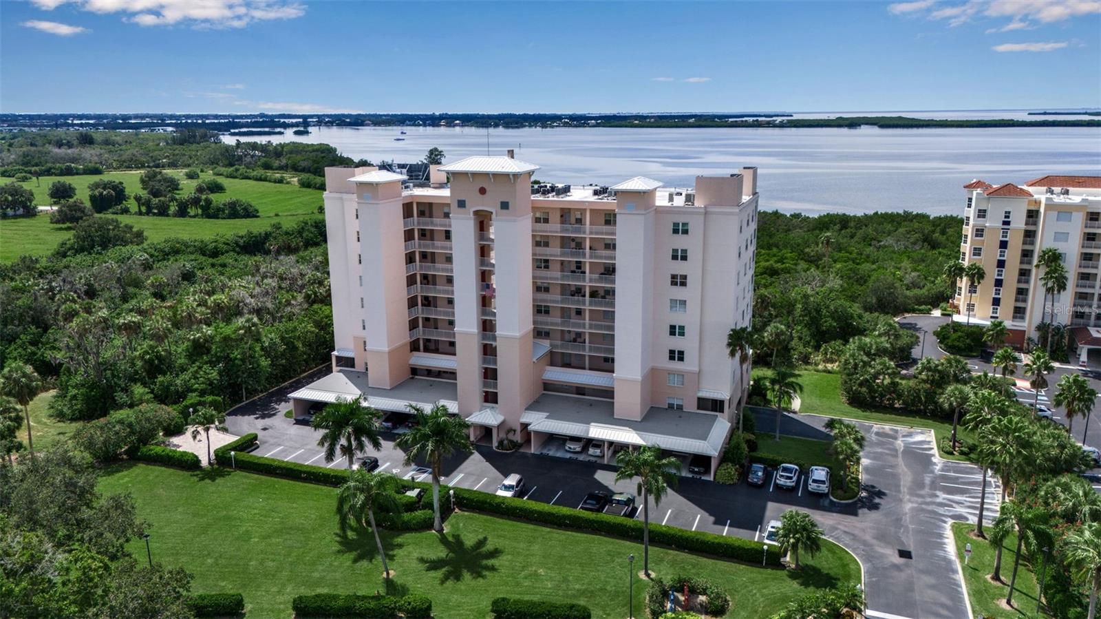 **Coastal Florida Living in The Palms of Terra Ceia Bay**

Enjoy the relaxed Florida lifestyle in this spacious first-floor 2-bedroom, 2-bath condo with a dedicated office in the desirable gated waterfront golf community of The Palms of Terra Ceia Bay in Palmetto, Florida. This well-maintained building offers peace of mind with a completed Milestone Inspection Report and Reserve Study (SIRS) on file, providing confidence in the building’s structural and financial strength.

Inside, you’ll find comfortable one-level living with a flexible office space perfect for working remotely, hobbies, or a quiet retreat. Step outside to your screened lanai and enjoy peaceful nature views while soaking in the beauty of coastal Florida.

Low condo fees include everything except electricity, along with access to the community pool and the many benefits of maintenance-free living. The active Palms of Terra Ceia Bay community offers a welcoming social lifestyle with a clubhouse where neighbors gather for trivia, bridge, mahjong, bingo, meals, cocktails, and plenty of opportunities to make new friends.

Ideally located near three airports (TPA, SRQ, and PIE), Anna Maria Island beaches, downtown Bradenton, and just across the Skyway Bridge to St. Petersburg, this is the perfect place to enjoy sunshine, nature, and the laid-back coastal retirement lifestyle Florida is known for.  Smoke free Building