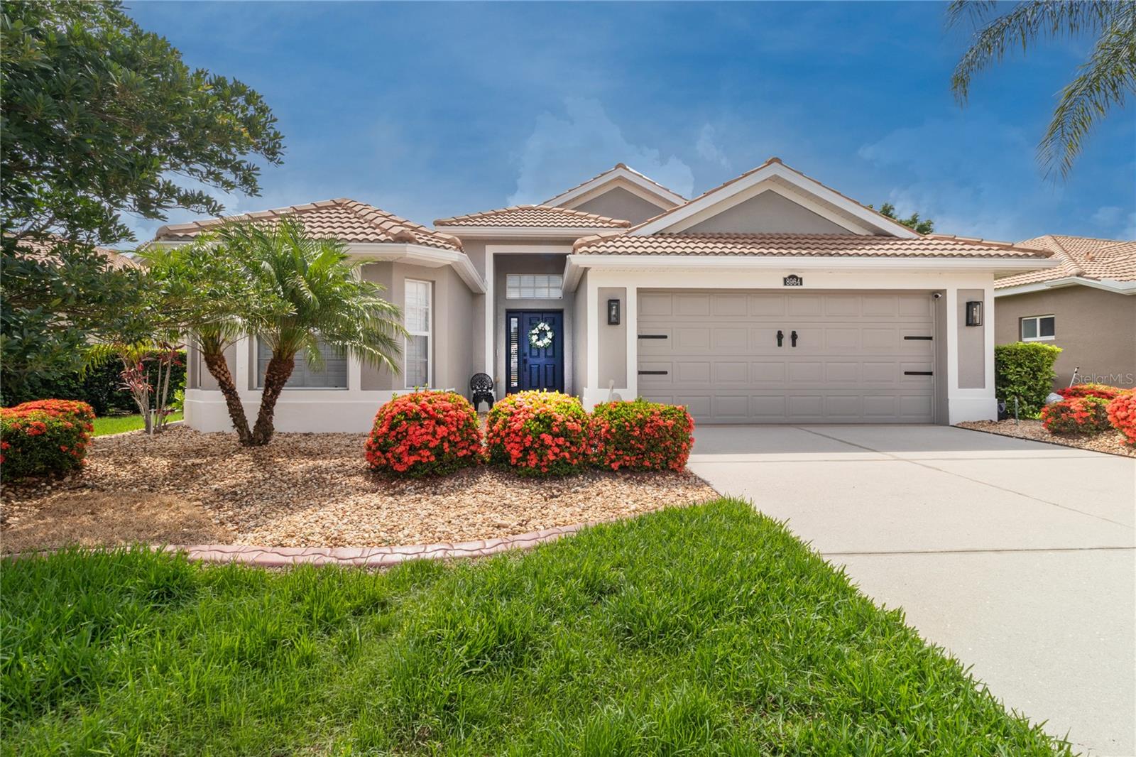 Stunning 2 bed, 2 bath plus Den in gated Stoneybrook at Heritage Harbour.  There are many updates including designer lighting, granite and/or quartz counters, plantation shutters, exterior paint (2026), interior molding and doors painted (2026), new gas range and dishwasher(2026).  The exterior was painted in 2026 and new curbing around landscaping also in 2026.  Crown molding and tray ceilings. This home is all tile and non smoking.  Nature preserve view from lanai to enjoy your favorite beverage.  Stoneybrook has many activities such as, two pools, pickle ball, tennis, basketball.  Stoneybrook golf course is public so there are no mandatory fees.  Pay as you play.  Location is convenient to I-75 with close access to Tampa and Sarasota airports, UTC and the beaches.  There is also Costco, Whole Foods, Longhorn Steakhouse, Millers, Seasons 52 and many more shops to come within 5 minutes.