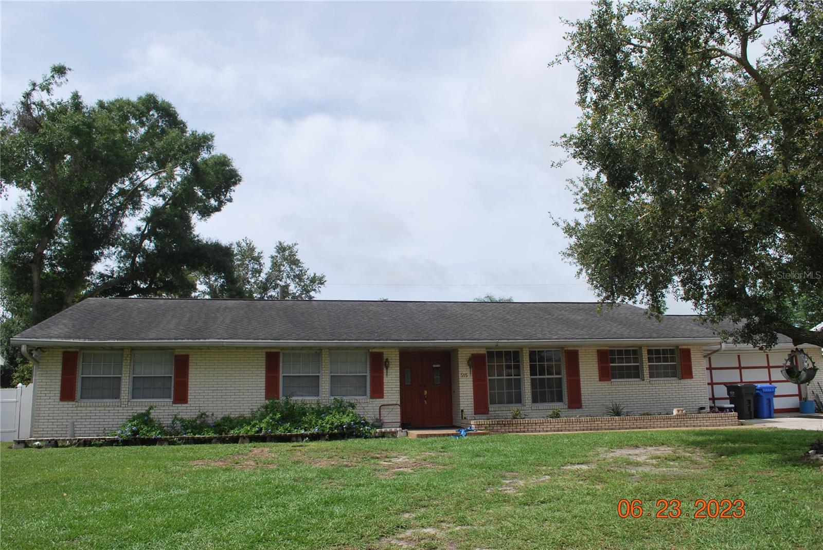 Solar powered home saves you money each money.  3 BR 2 full baths inside.  1/2 bath in garage with access to pool area.  Huge oversized garage. Ranch style home in beautiful subdivision.  Large 25 X 31 covered lanai   Seventeen by twenty seven feet inground pool.   Large lot.
Kitchen features wood cabinetry, separate breakfast area.  Formal dining, large living room.  Some flooring has been updated. Roof approx. 7 years old. Solar installed 2 years ago.  Needs TLC.  Convenient location in the heart of Brandon.  Near parks and shopping.  Top rated schools