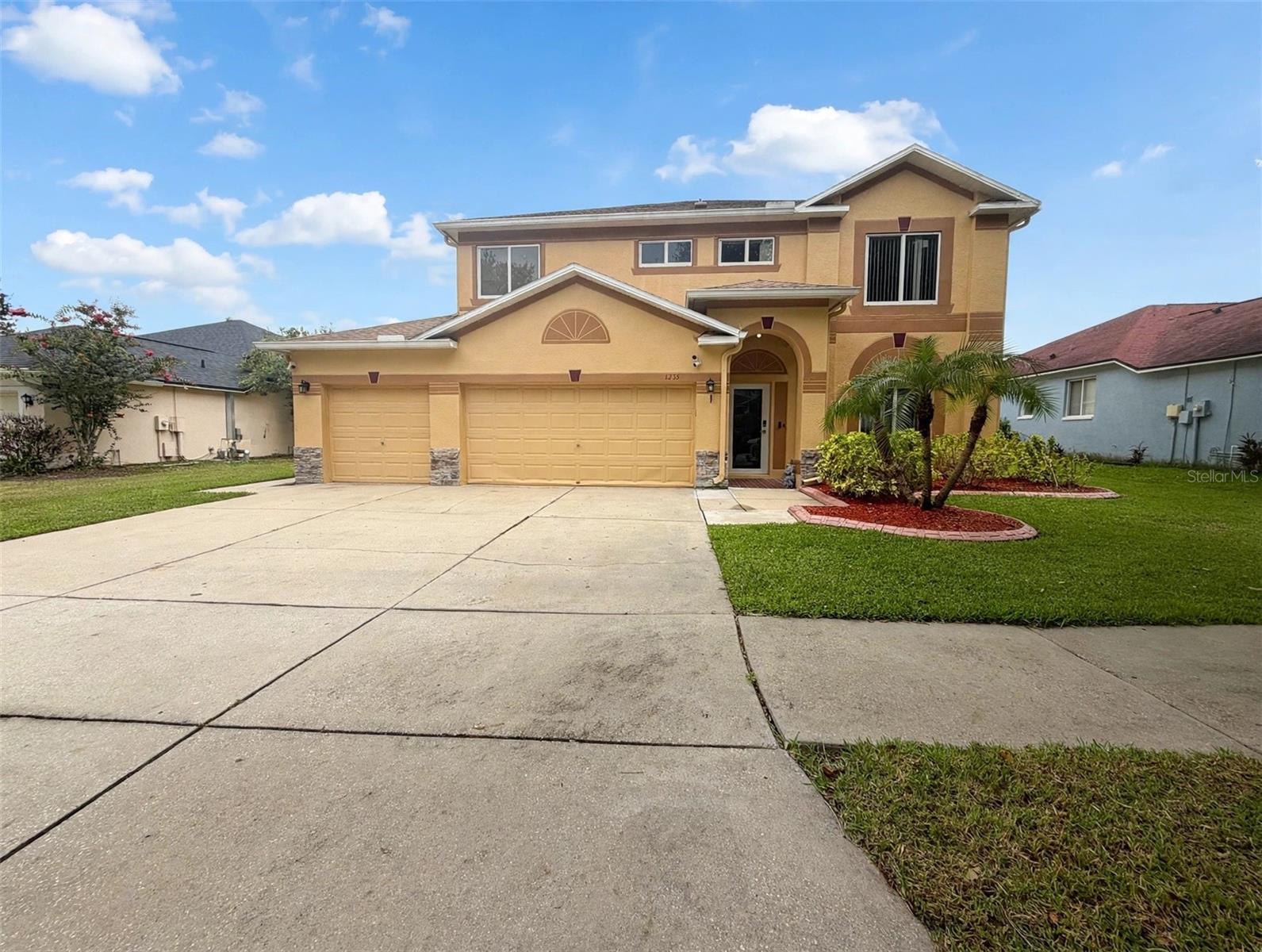 Conveniently located in the Buckhorn Preserve Community offering ***LOW HOA*** and ***NO CDD***. This home boasts 4 spacious bedrooms, 2 full bathrooms and 1/2 bathroom. For peace of mind, major items recently updated include ***Roof (2017), AC (2023), Storm Windows and Doors throughout (2025), upstairs bathroom (2025). Walk in to an opwn foyer complete with vaulted ceilings that are flanked by a dining room on one side and office/flex space. The family room and kitchen complete the room with large windows and sliding glass door, allowing natural light. Kitchen has stainless steel appliances, plenty storage area, and a spacious pantry. Step outside into your private oasis via sliding glass doors to a relaxing space. All 3 secondary bedrooms have ample space for King size mattress as well as the master.
Schedule your private showing today and fall in love with everything this home has.