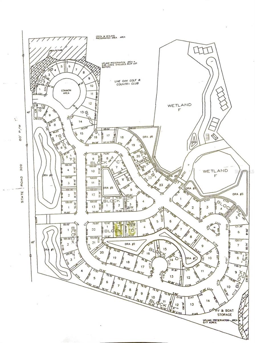 LIVE OAK GOLF & COUNTRY CLUB ESTATES - Land