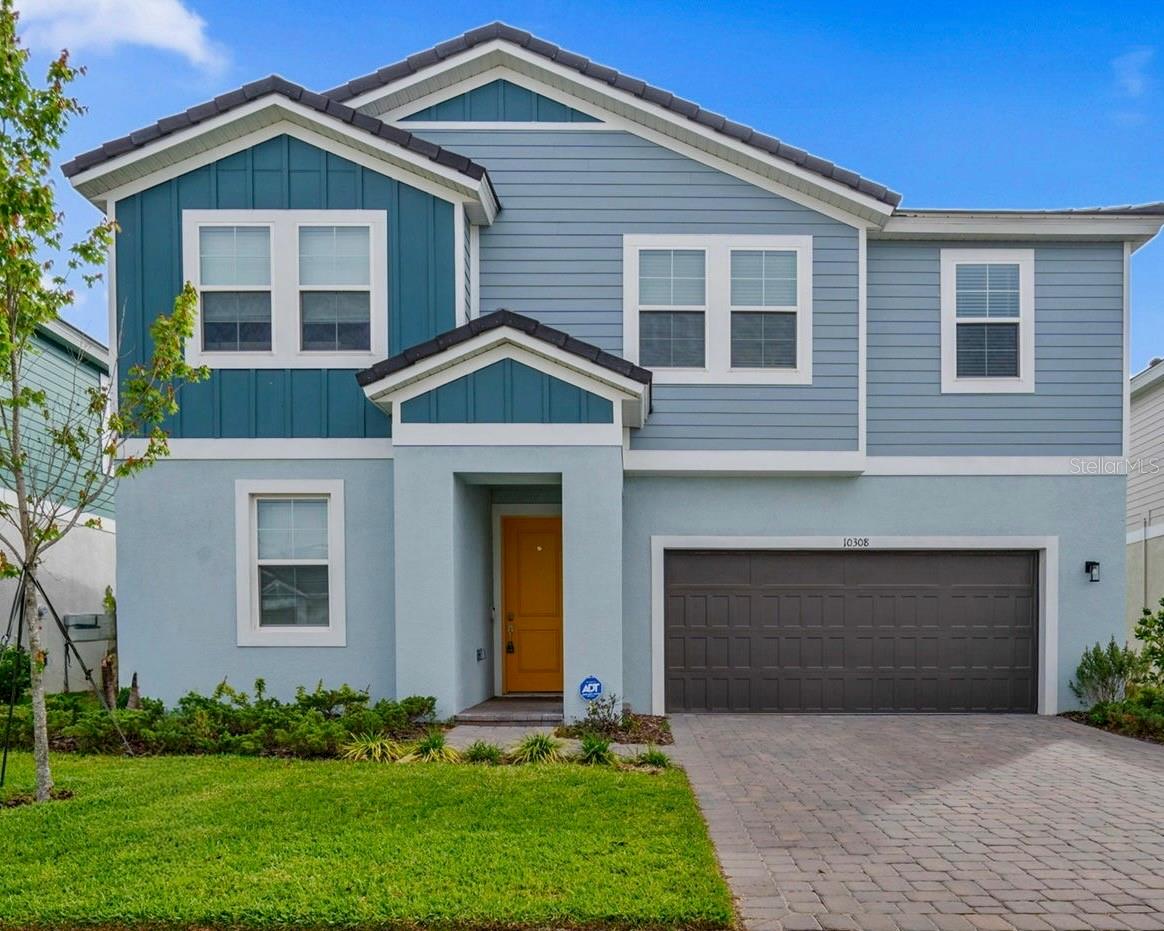 MOVE-IN READY! Are you ready to start fresh in a 3,000 plus square foot home that truly has it all? Welcome to the stunning Anna Maria floor plan in the sought-after gated neighborhood of Mirada — where storybook living meets modern luxury just outside of Tampa Bay. Built in 2024 and showing like a brand-new model, this dynamic two-story residence was thoughtfully designed for enjoying everything life throws your way. From the moment you step inside, you’ll appreciate the versatile and elevated design that makes both entertaining and everyday living effortless. The heart of the home is the chef-inspired kitchen featuring gorgeous quartz countertops, stainless-steel appliances, elegant 42” upper cabinets, luxury vinyl plank flooring, and an open-concept layout that seamlessly flows into the spacious living and dining areas. Step outside onto the covered lanai and take in peaceful water and conservation views with no rear neighbors — the perfect backdrop for morning coffee, evening sunsets, and unforgettable gatherings. The first floor offers exceptional flexibility with a private in-law suite and additional flex room ideal for a home office, playroom, media room, or guest retreat. Upstairs, you’ll discover a spacious bonus/recreation room, three additional bedrooms, and a luxurious owner’s retreat designed to feel like your own private sanctuary. Wake up to beautiful sunrise views from the primary bedroom and unwind in the spa-inspired bath featuring dual vanities, a freestanding soaking tub, a walk-in shower with floor-to-ceiling tile, and a generously sized walk-in closet. A large upstairs laundry room adds everyday convenience. Featuring 5 spacious bedrooms, 3 full bathrooms, flex space, a large recreation room, and a 2-car garage, this home was built to fit your every need while delivering both comfort and style. Life in Mirada is unlike anywhere else. Low HOA Fees! And residents enjoy an incredible 15-acre crystal lagoon perfect for swimming, kayaking, paddle-boarding, and relaxing under the Florida sunshine. Wide golf-cart-friendly paths, spacious sidewalks, parks, playgrounds, and nature trails create a true resort-style atmosphere. This gated community also features its own private dog park and playground, adding even more charm and convenience. Enjoy easy access to everyday favorites including Publix, Starbucks, Chick-fil-A, and more — all just minutes away. Plus, Downtown Tampa is approximately 30 minutes away, while the magic of Walt Disney World Resort is only about an 80-minute drive from your front door. From ultra-fast ULTRAFi WiFi to peaceful conservation views and vibrant community amenities, this is more than just a home — it’s a lifestyle. Your dream home is waiting, and this storybook property is ready to welcome you home. Don't miss our video tour!