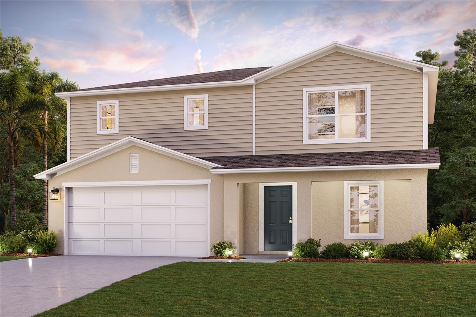 Discover modern luxury with in the sought-after Bradbury Creek community! The elegant Cambria plan offers separate common areas from private living spaces. The kitchen features gorgeous cabinets, quartz countertops, and stainless-steel appliances (Including: range, microwave hood, and dishwasher). One bedroom on the main floor. All other bedrooms, including the laundry room, are on the 2nd floor. In addition, the primary suite has a private bath with dual vanity sinks and a walk-in closet. Highlights also include a game room. This desirable plan also comes complete with a 2-car garage. Conveniently situated near US-17 and US-27—approximately 20 miles from Walt Disney World Resort—Bradbury offers easy access to restaurants, shopping and entertainment. Community Amenities: Swimming Pool with Cabanas, Playground, Dog Parks, Community parks with Benches, Picnic Tables, and Gazebos, Outdoor Exercise Area, and Open Trails.