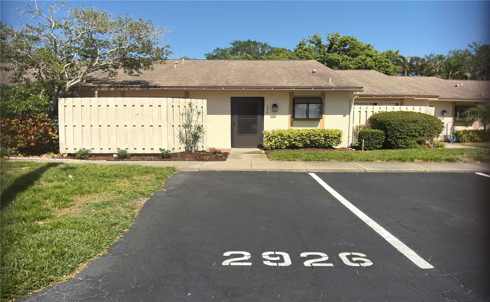 Come make paradise your home! This updated villa is located in the wonderful community of Morningside. 2BR/2BA. Brand new kitchen with stainless steel appliances and Quartz counter tops. Tile thought out the entire villa. Large lanai overlooking a courtyard perfect for entertaining or enjoying your morning coffee. Living room/dining room condo. Split floor plan. Primary bedroom has a walk-in closet and en-suite bathroom. Stack-able washer/dryer included. Assigned parking right in front. Community pool.Fantastic location about a 15 minute ride to the gorgeous Gulf beached on Anna Maria Island, Robinson Preserve, IMG, SCF, plenty of restaurants and shopping.  Rent includes water, trash, sewer, cable, internet, and pest control. Call today for a showing!