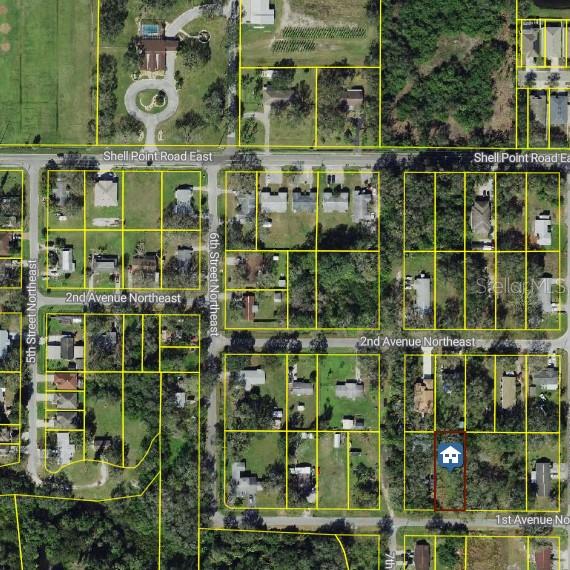 RUSKIN CITY MAP OF - Land