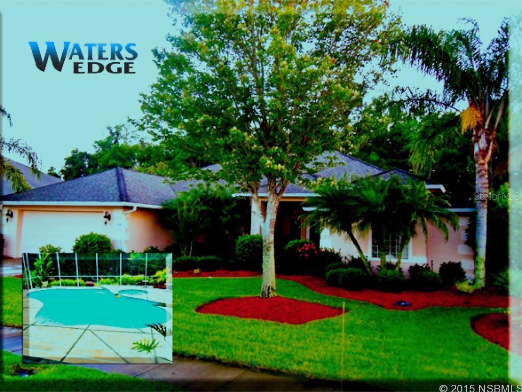 Remarks: Priced below current market appraisal, This stunning home will leave you breathless. Come on Home to Waters Edge- This community is highly coveted as this gem is priced to sell!~ Peaceful and Tranquil from the moment you step in to all the way to the salt water chlorinated and heated pool and spa. The Pool deck boast additional entertaining area and to the even more to the outside the pool area at a private area boasting a fire pit. The Kitchen speaks words for storage, work in the kitchen and entertain guest at the large breakfast bar. The Master features tray ceilings with private access to the pool deck. The Master bath is fit for any king and queen with his' and her's closets and vanities. Fully equipped with shower and spa sitting just below an array of natural light. The home features a split plan design. Real Hickory wood floors. All three additional guest rooms will welcome anyone while one remains to serve as an extensive home office with Oak flooring thanks to the added feature of an authentic murphy bed. The Guest bath serves as a pool bath with direct access to the pool deck. This home is complete with double thermopane windows! Call this one home today ***OPEN HOUSE*** Scheduled for May 24th and 25th Memorial Day Weekend- See you then!~ ;Water: City