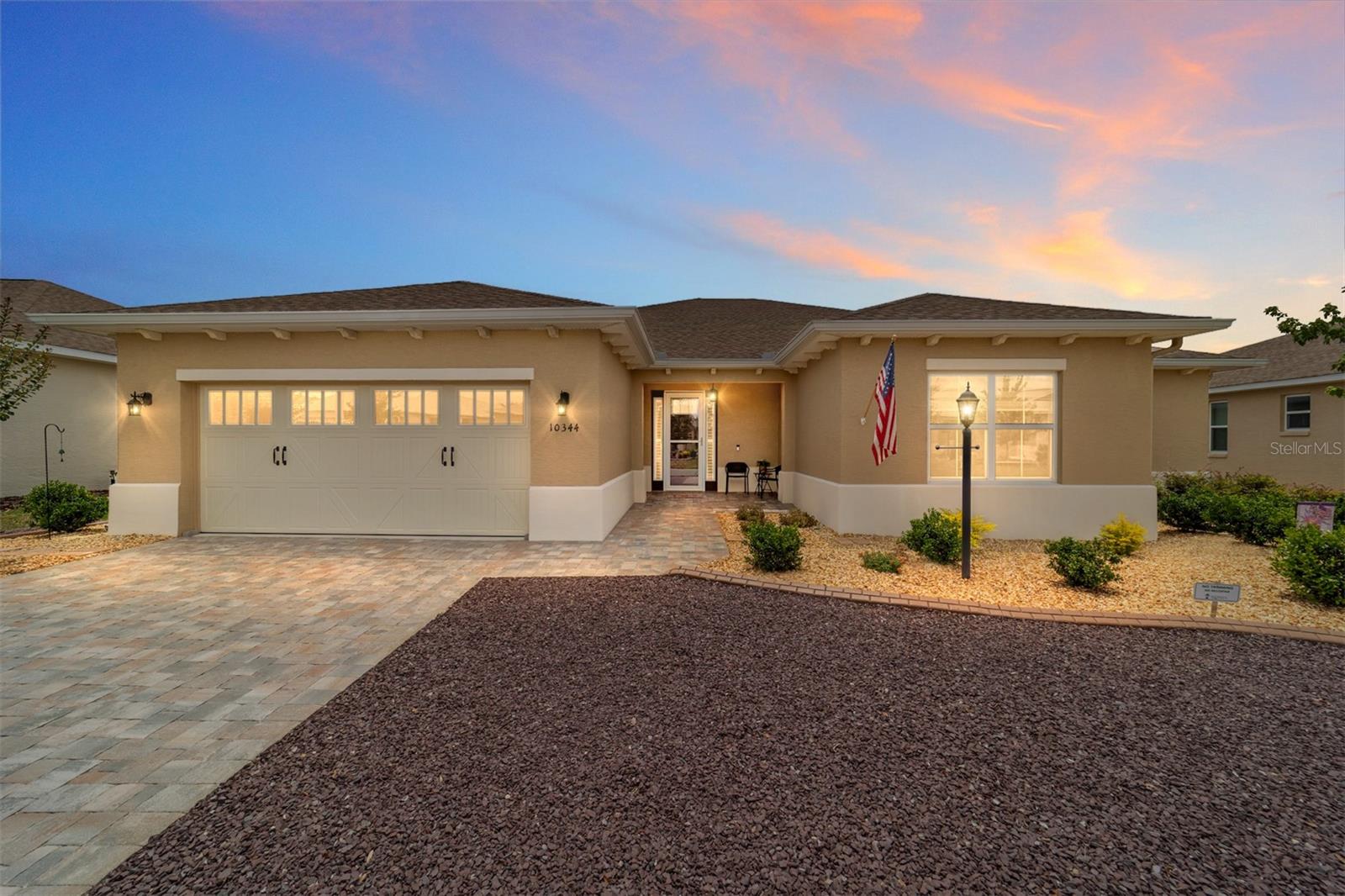 Why wait to build when this impeccable, move-in ready Smart Home in On Top of the World has every upgrade already done for you? This stunning Willem model in Long Leaf Ridge IV is the one you've been waiting for.

Thoughtfully designed with 3 bedrooms, including a flexible room perfect as a den or office and a cozy TV room off the kitchen. A PAVER driveway and walkway lead to the entrance, and professionally landscaped ROCK LANDSCAPING frames the entire property beautifully.
A whole-house GENERAC GENERATOR, WATER SOFTENER, ECOBEE Smart Thermostat, RING Doorbell, and smart garage door opener provide peace of mind and modern convenience throughout. 

The kitchen is designed to impress with QUARTZ countertops, a striking 12-FOOT ISLAND, TILE backsplash, CROWNED UPGRADED cabinets with PULL-OUTS, a PANTRY, UNDER-CABINET lighting, PENDANT and RECESSED lighting, and CROWN MOLDING flowing seamlessly into the great room. TILE FLOORING runs throughout the home, and a TRAY CEILING elevates the great room, which also features RECESSED LIGHTING and CROWN MOLDING for a refined, cohesive feel. 

The luxurious primary suite features a WALK-IN CLOSET and a spa-inspired EN SUITE bathroom with a SOLID SURFACE GLASS WALK-IN SHOWER, DUAL SINKS, QUARTZ counters, and UPGRADED cabinetry. A true second primary suite offers its own WALK-IN CLOSET and a private EN SUITE full bath complete with a GLASS WALK-IN SHOWER, QUARTZ counters, and UPGRADED cabinetry. A third bedroom with closet is accompanied by a well-appointed bath featuring UPGRADED cabinetry, QUARTZ counters, and a tub/shower combo. The 4th room offers flexibility as an office, den, or additional guest room. The large laundry room with access from the primary WALK-IN CLOSET includes cabinetry, counter space, and a UTILITY SINK. 

The 2-CAR GARAGE with GOLF CART setback features an EPOXY floor finish, keeping everything clean and polished from the inside out. 
A MINI-SPLIT SYSTEM keeps the large ENCLOSED LANAI comfortable year-round, and sliding doors lead to the extended PAVER PATIO with retractable awnings and a NATURAL GAS hookup perfect for grilling. Golf cart and furniture available as a separate purchase!

As a resident of On Top of the World, you'll enjoy world-class amenities including championship golf, state-of-the-art fitness centers, three pools, and a vibrant array of clubs and activities. GOLF CART access puts shopping, dining, and entertainment right at your fingertips.