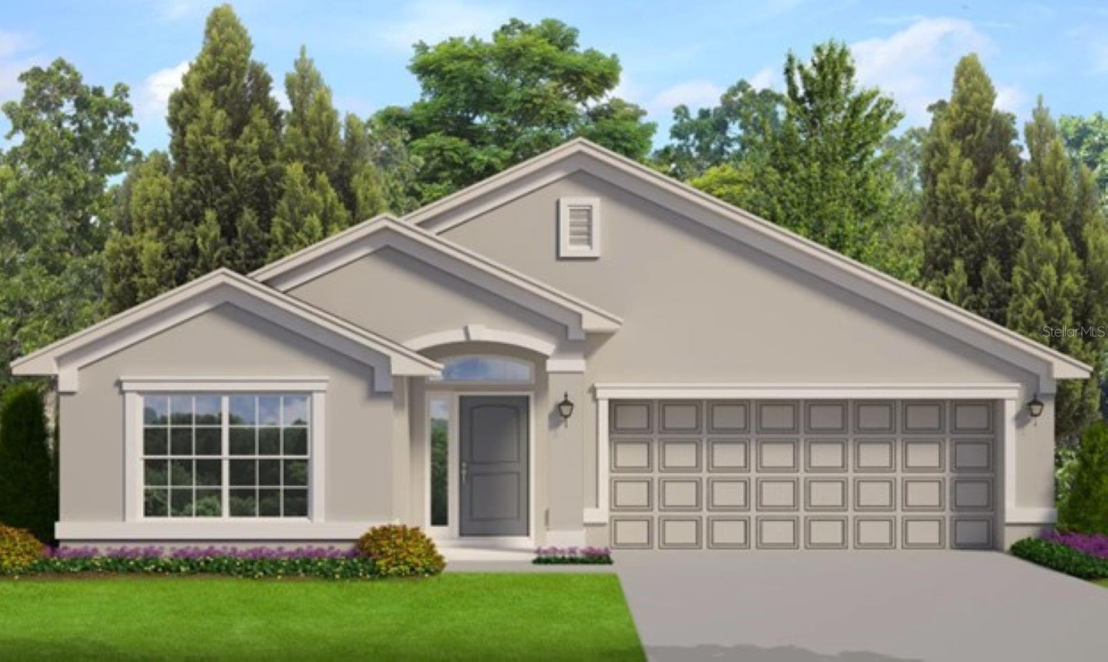 Under Construction. Estimated completion is Aug/July pending any setbacks beyond builders’ control. Brand new 1720 sq ft, 3 bed / 2 bath home in West Oak community with public water/sewer and low HOA fee. Nature park/trails next door. Close to I-75, Ocala historic district, shopping, and dining. This home features tile flooring in common areas and carpet in the bedrooms. Home also has granite countertops and shaker cabinets in the kitchen and bathrooms. Kitchen has a stainless steel range, microwave and dishwasher. Owner's bathroom has both a garden tub and tiled shower. Home is equipped with high speed, fiber optic cable, with Cat 6 data drop. Home also has irrigation system and a 10-year Builder Warranty. Community Center includes pool, fitness center, community room and playground!! Seller helps with closings costs on cash sales or when using seller preferred lender. Rendering is for illustration purposes only. Pictures are from similar home with same floor plan. Colors and options may vary. Furnishings and décor do not convey.