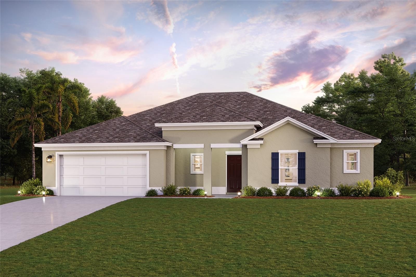 Under Construction. Discover unparalleled comfort in this exquisite home situated in the gated Grand Oaks on Lake Damon community! This brand-new single-story residence showcases the sought-after Edinburg plan, featuring an open layout that seamlessly connects the Living, Dining, and Kitchen areas. The chef’s kitchen delights with elegant cabinetry, stainless steel appliances, and stylish quartz countertops. Retreat to the serene primary suite with a private bath and spacious walk-in closet. Two additional bedrooms and a well-appointed secondary bathroom offer ample space. Embrace the perfect blend of comfort and modern living with Energy-efficient features like Low E insulated dual pane windows and a one-year limited home warranty. Residents will also enjoy a range of amenities, including private gated access, a community dock, a boat ramp, a pool, and more! You will also be in a prime location near shopping, dining and natural beauty—with Lake Brentwood, Lake Damon, and Lake Byrd all within walking distance.