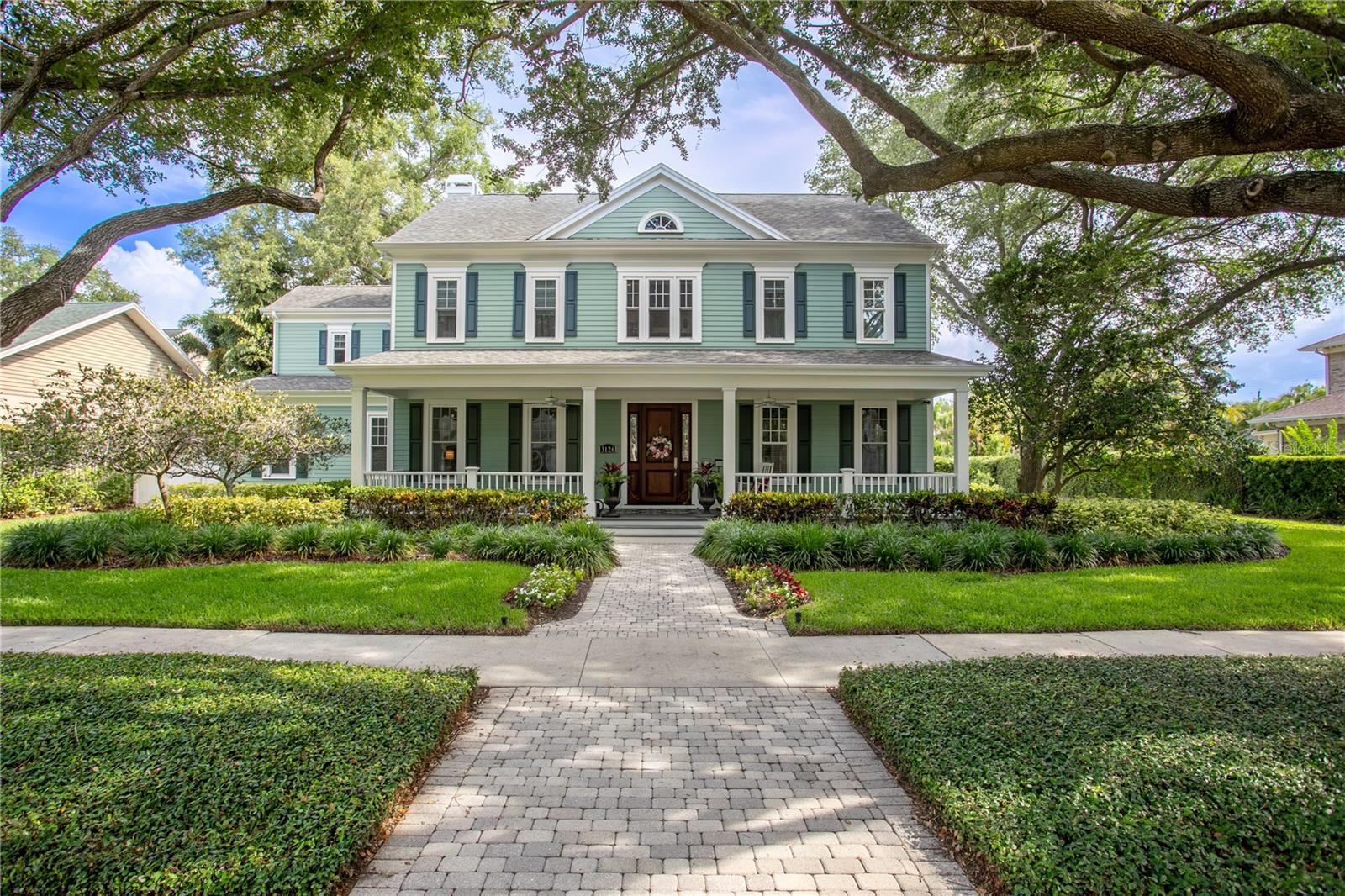 Under contract-accepting backup offers. Under contract with a home sale contingency and actively accepting BACKUP OFFERS. The property remains available for showings, and we encourage interested buyers to schedule a tour.
Offered for the first time, this exceptional Bayfair-built
traditional home sits on nearly half an acre in prestigious Parkland Estates on an
impressive 120-foot-wide lot. A welcoming front porch, lush landscaping, and timeless
curb appeal create a memorable first impression.
Inside, 10-foot ceilings and a thoughtfully designed floor plan create an inviting sense of
space and warmth. The formal dining room with classic wainscoting is perfect for
gatherings, while the open family room and chef’s kitchen are filled with natural light and
overlook the backyard retreat complete with a pool, outdoor kitchen, cabana space, and
generous green space designed for entertaining. The kitchen features a large island
with exotic granite, quartz countertops, warming drawer, wine refrigerator, abundant
prep space, and a large walk-in pantry.
One of the home’s most exceptional features is the private first-floor mother-in-law suite
with its own double-door entrance, bedroom with ensuite bath, living room, full kitchen,
and informal dining area — ideal for multigenerational living, guests, or an au pair.
Upstairs, the spacious primary suite offers an updated spa-inspired bath and custom
walk-in closet, alongside three additional generously sized bedrooms, including a Jack-
and-Jill layout and an additional ensuite. The third level offers a versatile bonus room
currently designed as a sewing and arts-and-crafts studio, providing a quiet and
inspiring space filled with possibilities. Whether envisioned as a home theater, private
office, playroom, or creative retreat, this flexible space can easily be tailored to fit any
lifestyle and evolve with the needs of its next owner.
Completing this exceptional home is a spacious three-car garage with additional flex
space currently used as a home office and storage area. With it’s prime location in one
of Tampa’s most coveted neighborhoods, what are you waiting for?