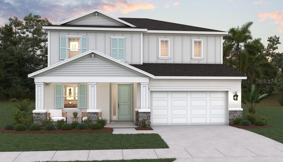 One or more photo(s) has been virtually staged. Under Construction. SAMPLE IMAGES Showcasing the Winston, Elevation A, a highly sought-after two-story new construction home in Brystol North at Wylder in Port Saint Lucie, ideally situated on Lot 14 with a desirable berm view and spacious 50-foot homesite. This well-designed residence features 4 bedrooms, 3 bathrooms, a versatile flex room, and a 2-car garage, offering the perfect combination of space, function, and modern living.

The open-concept main level seamlessly connects the kitchen, dining, and great room, creating an ideal setting for both everyday living and entertaining. The kitchen is appointed with quality cabinetry, granite countertops, stainless steel appliances, and a large center island that anchors the heart of the home.

The flex room on the first floor provides valuable additional space, perfect for a home office, playroom, or guest area. Upstairs, the private primary suite offers a relaxing retreat with a generous walk-in closet and a well-appointed bath featuring modern finishes. Secondary bedrooms are well-sized and thoughtfully positioned to provide comfort and privacy for family or guests.

Interior highlights include elevated ceiling heights (per plan), luxury flooring selections, decorative trim details, energy-efficient systems, and designer-inspired finishes throughout. Additional features include hurricane impact windows and doors, a covered lanai for outdoor living, and a 2-car garage designed for convenience and storage.

Located within Brystol North at Wylder, residents enjoy low HOA and future resort-style amenities including a pool, clubhouse, fitness center, pickleball courts, playground, dog park, and open green spaces. Conveniently located near top-rated schools, shopping, dining, and major highways, the Winston Elevation A on Lot 14 offers an exceptional opportunity for spacious two-story living in Port Saint Lucie.