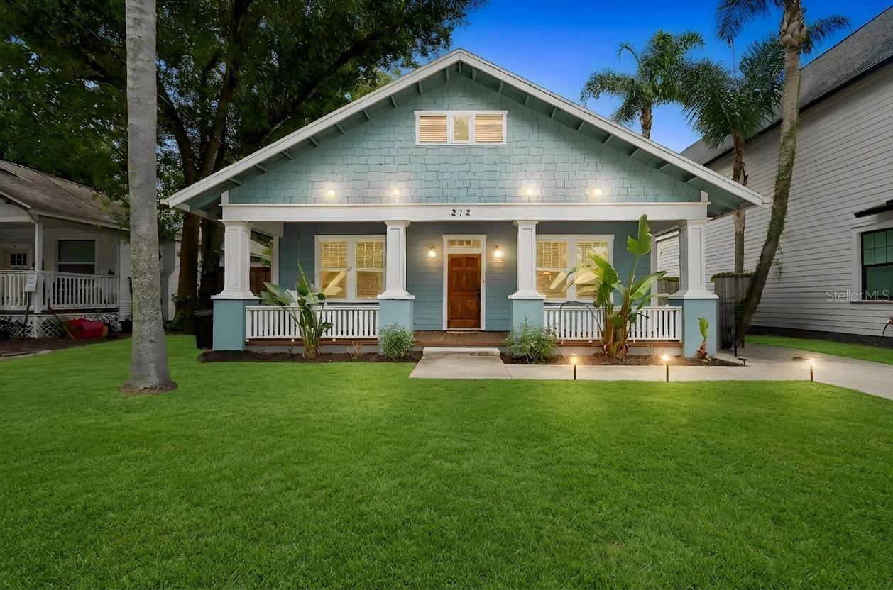 Welcome to 212 W. Hilda Street, a beautifully crafted 2021 bungalow located in the heart of Seminole Heights, one of Tampa's most sought-after historic neighborhoods. Offering 3 bedrooms, 2 bathrooms, and thoughtfully designed living space, this home combines timeless bungalow architecture with the comfort, energy efficiency, and style of modern construction.

From the moment you arrive, the inviting covered front porch sets the tone, creating the perfect place to enjoy your morning coffee or unwind after a long day. Inside, you'll appreciate the attention to detail throughout, including coffered ceilings, warm wood flooring, custom built-in features, timeless tile work, and abundant natural light that create a bright, welcoming, and elegant atmosphere.

Designed for both everyday living and entertaining, the spacious eat-in kitchen serves as the heart of the home. Featuring quartz countertops, a porcelain farmhouse sink, custom cabinetry, and a built-in dining bench, this space offers the perfect blend of beauty and functionality for hosting family and friends or enjoying quiet evenings at home.

Step outside and discover everything that makes Seminole Heights one of Tampa's most desirable places to call home. Enjoy easy access to Rivercrest Park along the Hillsborough River, perfect for walking, outdoor recreation, or simply taking in the scenery. Explore neighborhood favorites including Chanko, Sea Maids Creamery, Angry Chair Brewing, Florida Avenue Brewing, Common Dialect Beerworks, Cappy's Pizza, and Independent Bar & Kitchen. Just minutes away, you'll find even more of Seminole Heights' celebrated restaurants, coffee shops, breweries, and local businesses north of Hillsborough Avenue, along with Armature Works just a short drive away.

Conveniently located with quick access to I-275, this home offers an easy commute throughout the Tampa Bay area while keeping Tampa International Airport, Downtown Tampa, major sporting venues, and the award-winning beaches of St. Pete all within easy reach.

If you've been searching for a move-in ready home for sale in Seminole Heights, this exceptional property offers the perfect combination of modern construction, quality craftsmanship, timeless design, and an unbeatable Tampa location. Don't miss your opportunity to own this beautiful bungalow and experience everything that makes Seminole Heights living so special.