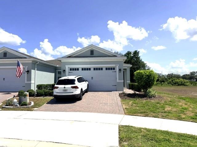 Short Sale. Welcome to this meticulously maintained, upgraded Villa with its own private heated salt water pool in the highly sought after Four Seasons at Orlando. It sits on a peaceful cul-de-sac.  The open plan home has so much including upgraded vinyl flooring, exquisite kitchen, quartz countertops, office/den/formal dining room, indoor laundry room, walk in closets, pond view and much more.   This 55+ community provides a resort style living.  It has a 14,000 sq. ft. clubhouse with a state-of-the-art fitness center, resort-style heated pools, jetted spa, tennis, pickleball, bocce ball, a full-time activities director, on-site dining, and more.  All this minutes from Disney, Margaritaville, dining, shopping and entertainment.