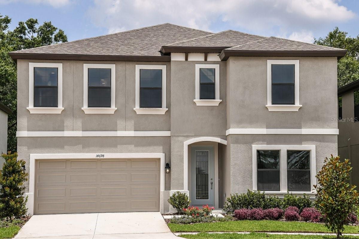 For a limited time, enjoy $34,000 towards closing costs, pre-paids, rate buydowns, or off the price of this home. Promotion amount is specific to this home only. This Pelican Quick Move In Home is currently under construction and is scheduled to complete Nov / Dec 2023! This home features Sonoma Linen cabinets, Calacatta Novello Quartz counter-tops, Ventura 7”x22” Wht. wood tile flooring, and more. The Pelican is a refreshing, open floorplan that is just perfect for entertaining! The gracious foyer invites you to the grand room, spacious kitchen and café which overlooks the covered lanai. A formal dining room, secondary bedroom and bath complete the main level of this floorplan. Upstairs features a large bonus room that leads to 3 spacious secondary bedrooms. The owner's retreat is tucked away at the back of the second story. The Master bath features a walk-in shower, tub and oversized walk-in closet. A convenient and spacious laundry room can be found in this level as well. 
Discover all that Parrish, FL has to offer at Crosswind Point, a 230-acre resort-style community conveniently located by US-301 and minutes from I-75. This new home community features scenic water and conservation views throughout the community, with a community Amenity Center, playground, and pocket parks. Be in the middle of it all--Crosswind Point is located just 30 minutes from downtown St. Petersburg and downtown Sarasota, 40 minutes from downtown Tampa, with convenient access to major commuter arteries. Join the VIP list to be the first to know of pricing and other updates.
Images shown are for illustrative purposes only and may differ from actual home. Completion date subject to change.