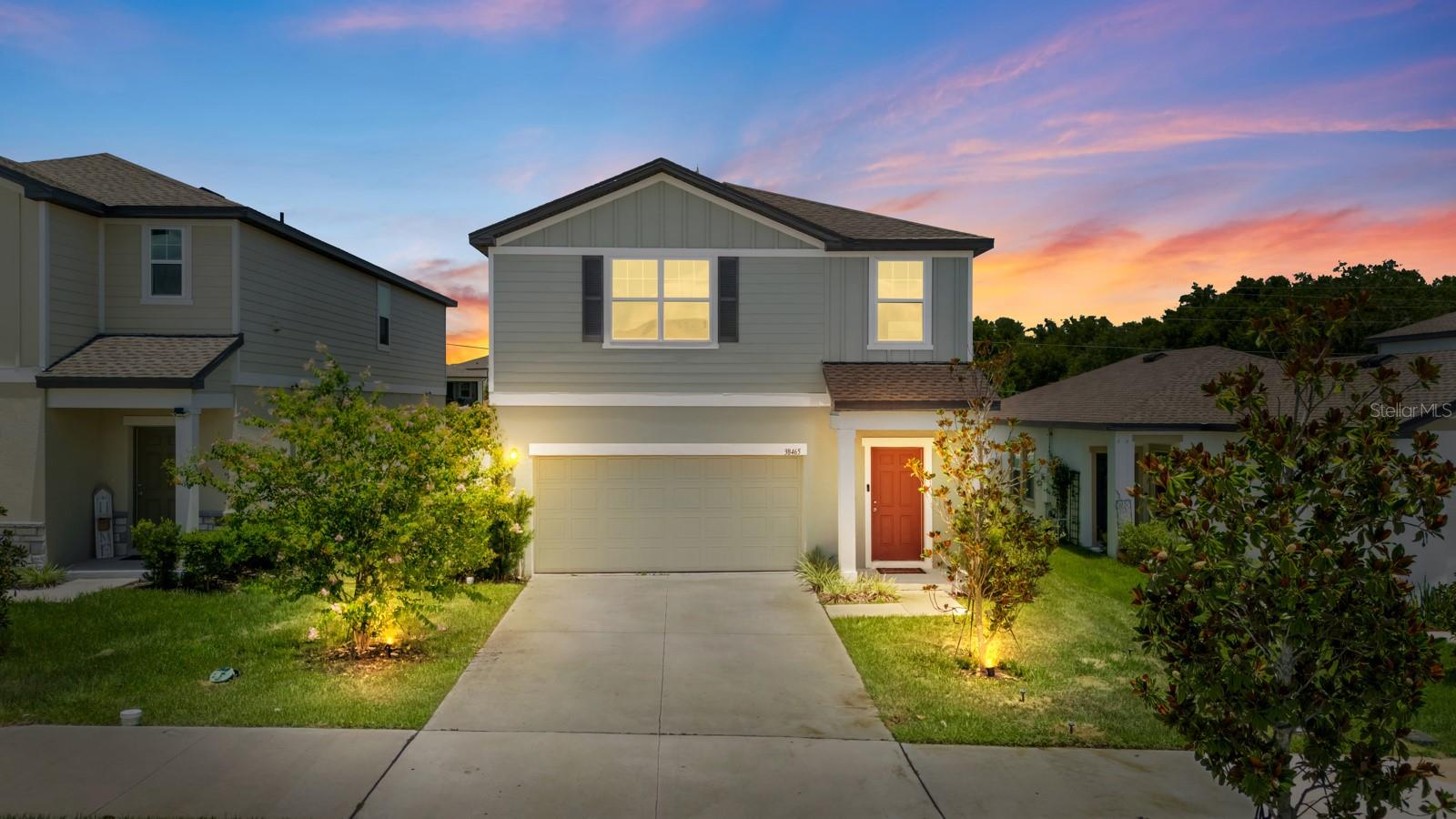 Motivated seller! An assumable mortgage may be available for qualified buyers, subject to lender approval, offering a unique opportunity to secure a potentially lower interest rate. Built just three years ago, this beautifully maintained home offers the benefits of newer construction, with years of life remaining on the roof, major systems, and appliances.

Located in a welcoming community with wide sidewalks, scenic walking trails, a resort-style pool, and a dog park, you'll also enjoy convenient access to shopping, grocery stores, restaurants, and everyday essentials.

Step inside from the charming front porch into a welcoming foyer that leads to the heart of the home. A conveniently located powder room is tucked just off the hallway before the space opens into a bright, open-concept living area. The modern kitchen flows seamlessly into the dining and family rooms, creating the perfect setting for everyday living and effortless entertaining. The kitchen also provides direct access to the attached two-car garage, while the centrally located staircase leads upstairs.

The second floor features a versatile loft that's ideal as a media room, home office, or play area. Two secondary bedrooms—one with a walk-in closet—share a well-appointed full bathroom. The upstairs laundry room adds everyday convenience, while the spacious primary suite is privately situated at the end of the hall. Complete with a large walk-in closet and an en-suite bath, it offers a peaceful retreat to unwind at the end of the day.

Don't miss your chance to own this move-in-ready home that combines modern design, desirable community amenities, and exceptional value. Schedule your private showing today!