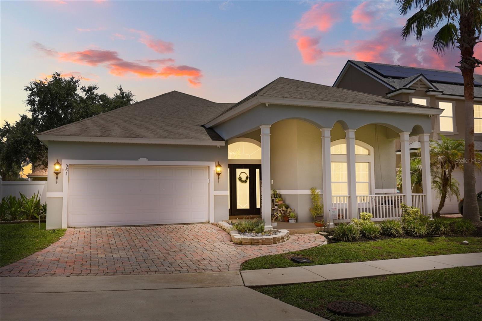 Virtually Staged. Welcome to 961 Marisa Lane a beautifully maintained 3-bedroom, 2-bathroom home offering 2,026 sq ft of comfortable living space in one of Kissimmee's most desirable gated communities. Perfectly situated near major shopping malls, dining, and everyday conveniences, this corner-lot property combines location, space, and charm.
Step onto the inviting front porch, the perfect spot to unwind during peaceful afternoons. Inside, you'll find a thoughtful layout featuring both a formal living room and a separate family room ideal for entertaining guests or enjoying quiet family time.
The kitchen is a standout, featuring concrete countertops, painted cabinetry, and brand-new appliances including a 2026 refrigerator and a new dishwasher/microwave. Cozy up by the electric fireplace, fully functional and ready to enjoy.
This home has a community pool, running trail, and playground, perfect for an active lifestyle. The fenced yard provides added privacy and a great space for pets or outdoor entertaining.
This well-maintained home is move-in ready and waiting for its next owner. Don't miss the opportunity to own a piece of this sought-after Kissimmee community!