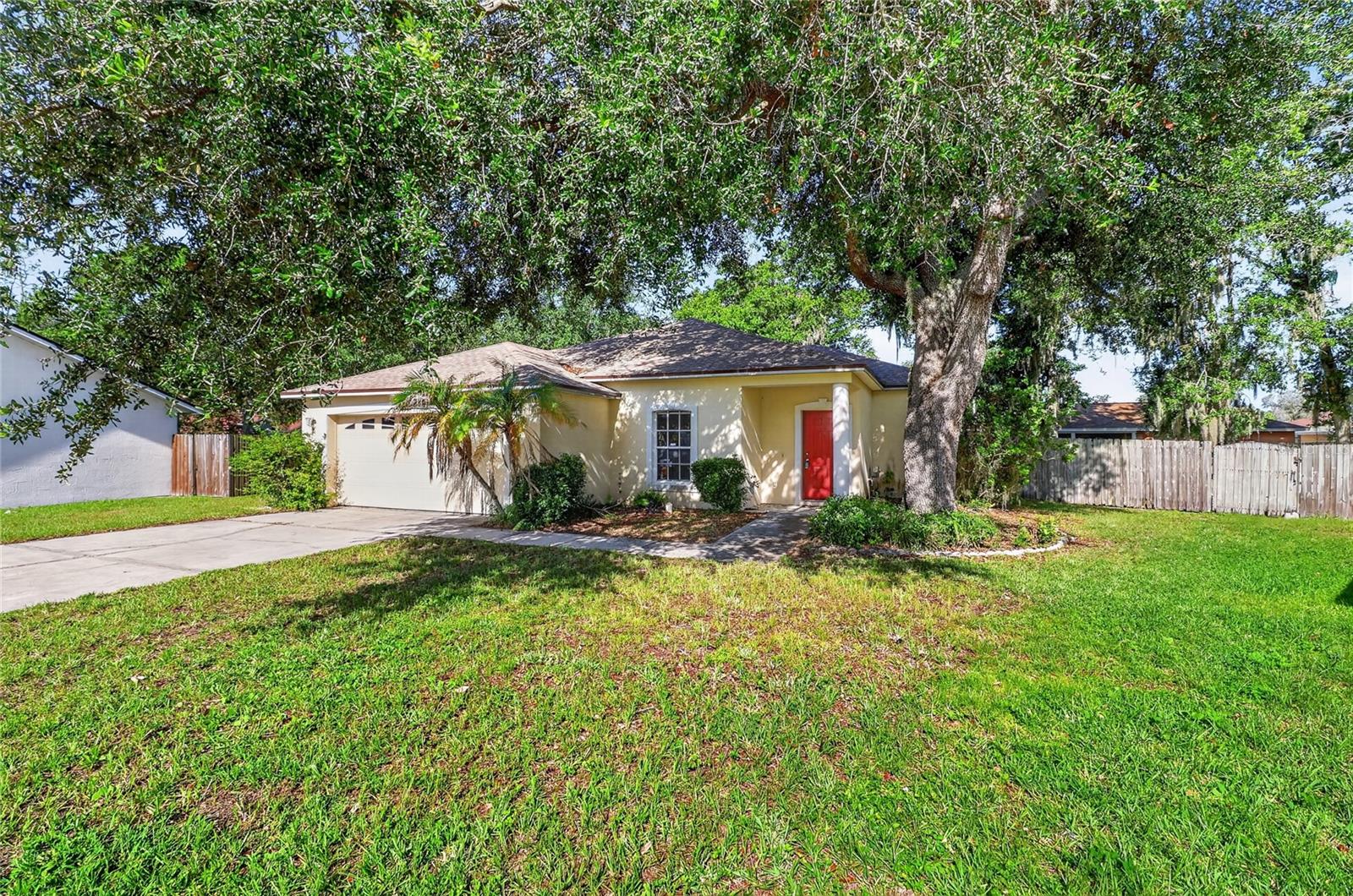 Welcome home to this 3 bedroom, 2 bath home tucked away on a quiet cul de sac in the desirable Sundance community of Mulberry. Offering just under 1,500 square feet of comfortable living space, this home features an open living and dining area that creates an inviting space for everyday living and entertaining. A new roof provides peace of mind, while the screened back porch overlooks a fully fenced backyard complete with a storage shed, perfect for extra storage, hobbies, or lawn equipment. The attached two car garage offers plenty of room for vehicles and additional storage. Located in an established neighborhood with convenient access to schools, shopping, dining, and major roadways, this home is a fantastic opportunity for first time buyers, downsizers, or anyone looking to make it their own.