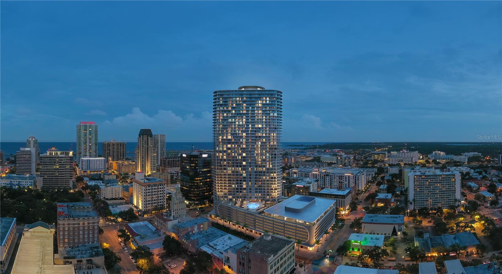 Experience luxury city living at The Residences at 400 Central, downtown St. Petersburg’s landmark 46-story condominium tower. This residence offers modern, open-concept floor plans with floor-to-ceiling glass and expansive terraces with panoramic views from Tampa Bay to the Gulf of Mexico. Residents enjoy an unparalleled amenity collection, including a 46th-floor Sky Lounge Observatory, resort-style pool deck, professional fitness and wellness center, theater lounge, private dining and co-working spaces, concierge, valet parking and more — all in the heart of vibrant Central Avenue.