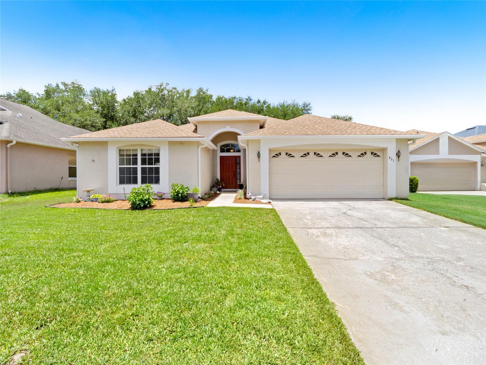 Some backyards are just backyards...this one is a destination! Welcome home to this beautifully maintained property in a desirable community with a neighborhood pool and playground. From the inviting curb appeal to the spacious interior, you'll feel at home the moment you arrive. The true showstopper awaits outside-a sparkling screened pool overlooking a fully fenced backyard shaded by magnificent mature oak trees, creating a private setting perfect for entertaining, relaxing, or making memories with family and friends. Conveniently located near shopping, dining, schools, parks, and major roadways, this home offers the perfect blend of comfort, convenience, and the Florida lifestyle you've been dreaming of.
In Florida, everyone wants a pool...but it's the backyard you'll never forget!