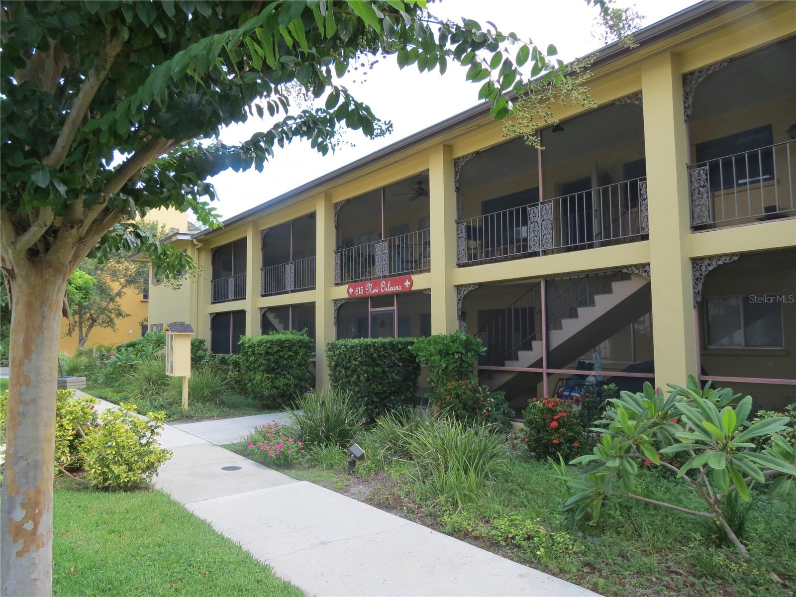 Updated, Turnkey Furnished, Ground Floor winter seasonal rental in the Heart of Downtown Sarasota! Within walking distance to Theater District; Abundance of Restaurants; Shoppes; Downtown Island Park and Marina; Selby Gardens; Library and Whole Foods.  1 Bedroom, 1 bath with New Luxury Vinyl Plank floors throughtout; New AC and hot water heater.  All utilities included.  Primary Bedroom with Queen bed. Intmate community of only 11 units.  Spacious, Covered, Screened front community lanai area at entry.  1 Car Assigned open parking. Spacious Community Laundry room.  Non-Smoking, No Pets, No community pool.  Perfect Winter Get-away.  Easy car or bike ride to St. Armand's Circle; Lido Beach and Longboat Key!  Owner Flexible..Minimum 3 month rental....call today!
