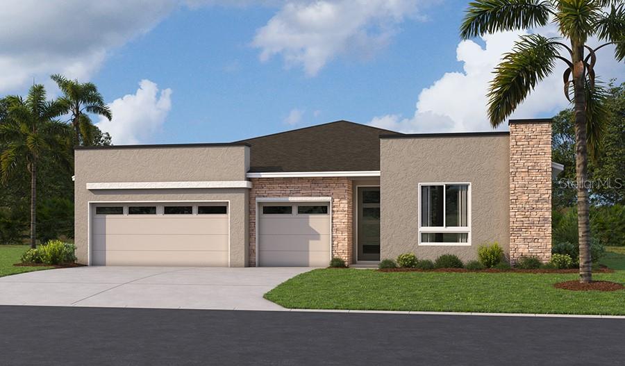 Under Construction. The Beautiful One-Story Home The Darius with Dual Private Suites Welcome to this stunning one-story home thoughtfully designed for comfort, flexibility, and modern living. Featuring two private suites, this layout is ideal for multigenerational households or accommodating visiting guests with ease. The heart of the home is an upgraded gourmet kitchen, complete with high-end finishes and ample space for cooking and entertaining. The kitchen flows seamlessly into a spacious open-concept living area, creating a bright and inviting space perfect for everyday living. The luxurious owner’s suite offers a true retreat, highlighted by a spa-inspired bath with a large walk-in shower. Additional highlights include a three-car garage, providing plenty of storage and convenience. Step outside to enjoy the covered patio, perfect for relaxing or entertaining while embracing the Florida lifestyle. This home combines elegance and functionality—designed to meet the needs of both daily life and special gatherings. Rye Manor at Legacy Preserve features a community clubhouse and pool. With easy access to I-75 and I-275, placing Tampa, St. Petersburg, Sarasota, and award-winning beaches just minutes away! SAMPLE PHOTOS, actual homes as constructed may not contain the features and layouts depicted and may vary from image(s).