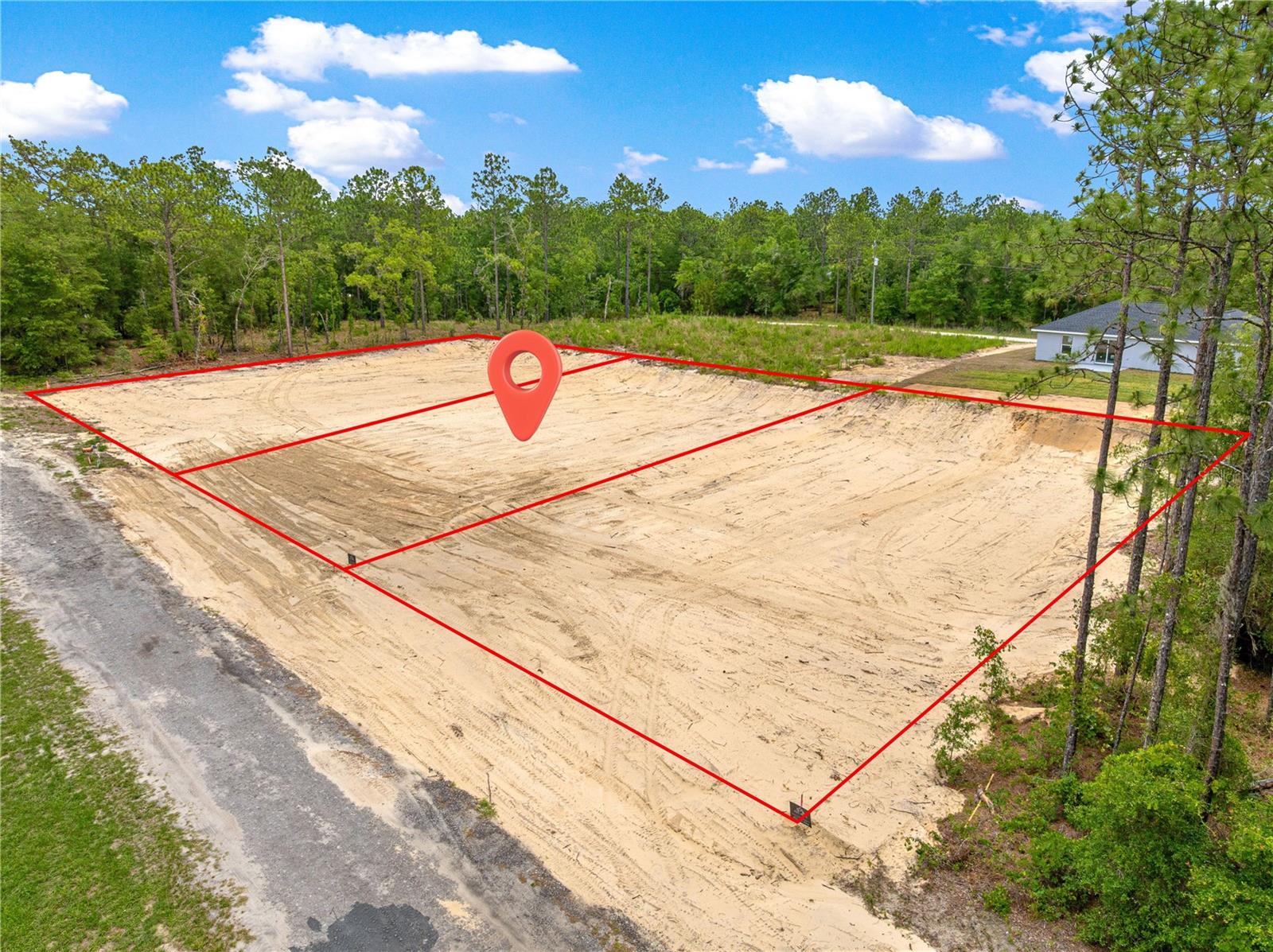 Build your dream home on this 0.23-acre lot in Rainbow Park, Ocala, FL! This homesite has been cleared & leveled, helping reduce site preparation costs, READY TO BUILD! and electric service is available at the front of the property for added convenience saving you time and expenses during the build process. Located just a short distance off a paved road, you'll enjoy easy access while still maintaining a peaceful setting. Whether you're looking to build now or hold as an investment, this lot presents a great opportunity in one of Ocala's growing areas.