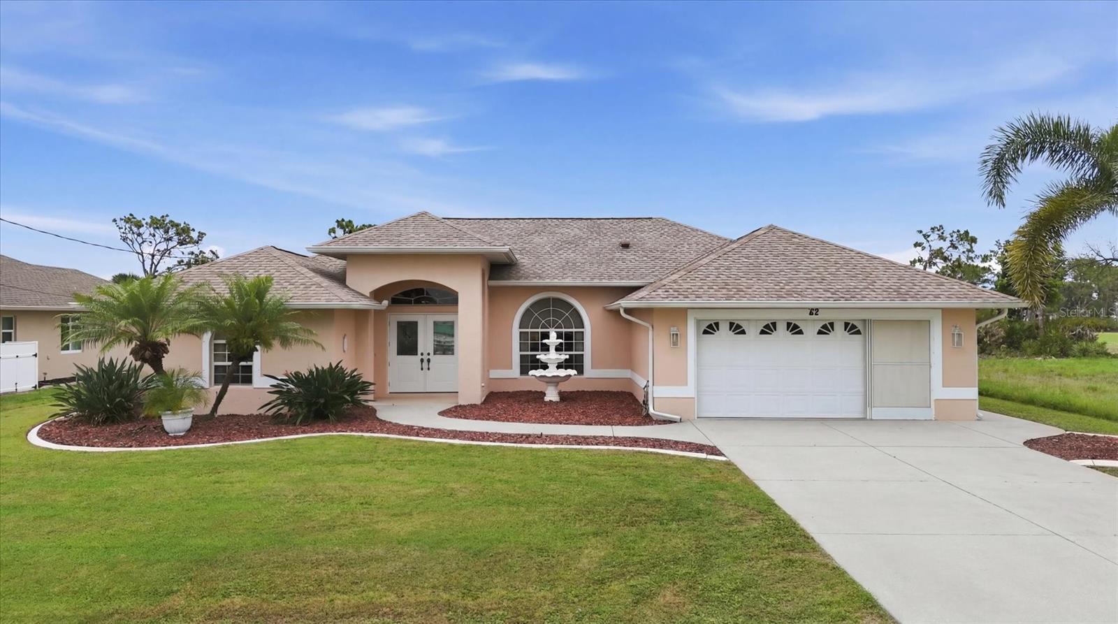 Immaculate, TURN-KEY FURNISHED, and showcasing beautiful GOLF COURSE VIEWS, this spacious 3-bedroom plus flex space, 2-bath home offers the Florida lifestyle you've been dreaming of. Nestled within the sought-after community of Rotonda West and located in an X Flood Zone (where most lenders do not require flood insurance), this move-in ready residence combines comfort, convenience, and peace of mind with a NEW ROOF installed in 2022. Whether you're looking for a full-time residence, seasonal escape, or investment opportunity, you'll love the open layout, serene views, and expansive backyard with plenty of room to easily add the pool of your dreams while still enjoying generous outdoor living space.

Inside, you'll find a bright and inviting split-bedroom floor plan designed for both everyday living and entertaining. Natural light fills the home, while the open layout creates a seamless flow between the living, dining, and kitchen spaces. The kitchen serves as the heart of the home and features ample cabinetry, plenty of counter space, and a charming eat-in breakfast area with a stunning bay window overlooking the golf course and peaceful natural surroundings beyond.

The spacious primary suite offers a private retreat with walk-in closets and an ensuite bathroom complete with dual vanities and a tiled walk-in shower. On the opposite side of the home, guests can enjoy their own privacy with generously sized bedrooms. One guest bedroom features a desirable bump-out addition, creating a flexible space perfect for a home office, fitness area, hobby room, reading nook, or whatever best suits your lifestyle.

Step outside and discover one of the property's most exciting features—a large backyard overlooking the golf course with endless possibilities. Enjoy your morning coffee while watching local wildlife, entertain family and friends, or create your own private outdoor oasis. The property is equipped with an irrigation system to help maintain the beautiful landscaping year-round.

Located in the highly desirable community of Rotonda West, known for its five golf courses, scenic canal system, walking and biking paths, and relaxed coastal atmosphere, this home is just a short drive to the pristine beaches of Manasota Key and Boca Grande, as well as local restaurants, shopping, boating, fishing, and everyday conveniences.

This beautifully maintained, move-in ready home truly offers the best of Southwest Florida living. Schedule your private showing today!