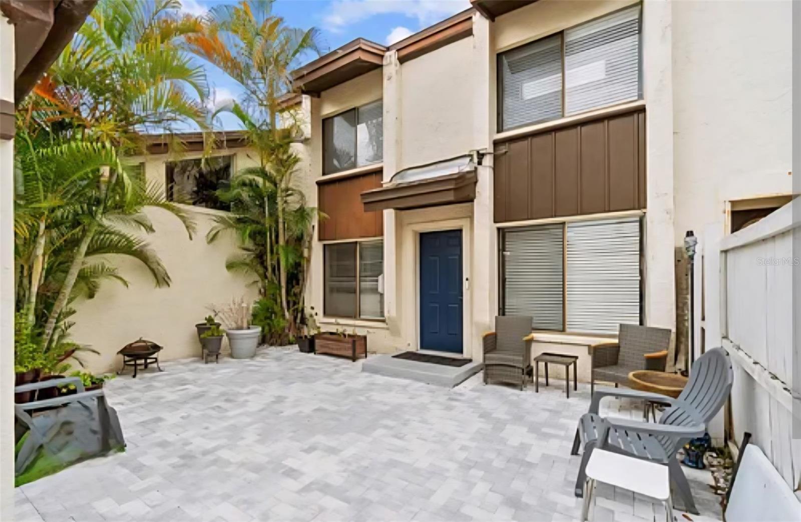 Beautiful and spacious 4-bedroom, 3-bathroom condominium with a pool, privacy fence, and patio. Enjoy a large living room with tile flooring. The updated kitchen features granite countertops and stainless steel appliances! The main floor includes a bedroom/office and a half-bath. Upstairs, you'll find two guest bedrooms and the master suite with a renovated private bathroom. New roof 2026, New HVAC in 2023. Community amenities include a beautiful saltwater pool and tennis courts. The HOA fee has you covered with cable TV, internet, water, sewer, and trash collection. The fee also includes use of the community pool, exterior maintenance, grounds maintenance, and pest control.