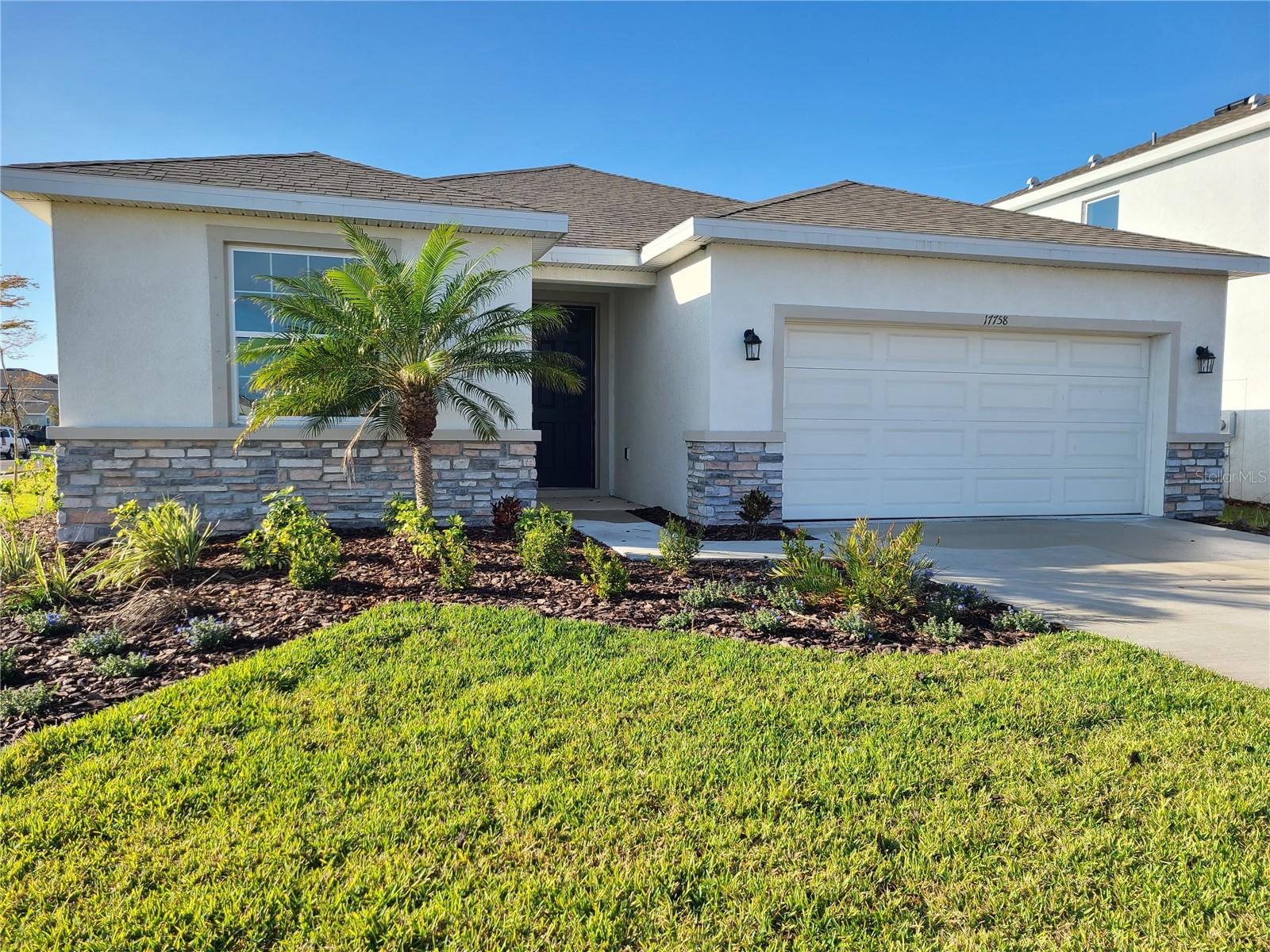 Corner Lot 4-bedroom, 2.5-bath residence offers over 2,000 square feet of thoughtfully designed living space, blending modern style, comfort, and functionality. Situated on a premium corner homesite, this newer construction home features an open-concept floor plan ideal for both everyday living and entertaining. Step inside to discover a bright and spacious interior highlighted by abundant natural light, elegant finishes, and seamless flow between the living, dining, and kitchen areas. Main living area is all tile. The chef-inspired kitchen boasts solid surface countertops, stainless steel appliances, a large island, ample cabinetry, and a walk-in pantry—perfect for hosting family gatherings or casual evenings at home. Solera is a fully completed community with low HOA fees that include a resort-style community pool and modern clubhouse. This listing has a tenant in place till November 30th, 2026. Need notice to show. Pictures are stock pictures because tenant in place,