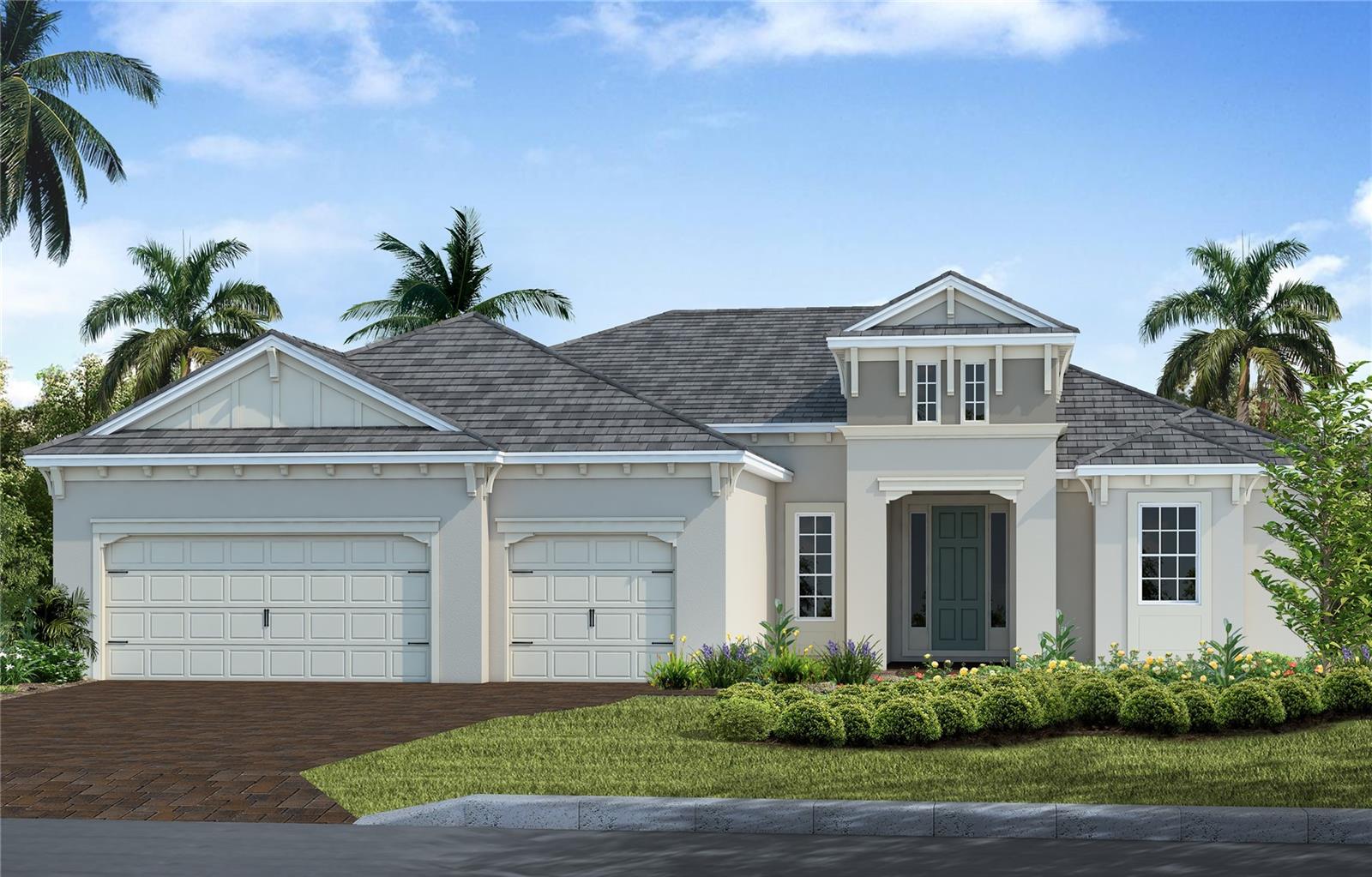 Under Construction. Welcome to the Captiva, an elegant move-in ready home designed for comfortable living and entertaining. The expansive great room features a dramatic 90-degree sliding glass door that opens to a private outdoor retreat complete with a pool, spa, and outdoor kitchen, creating the ideal setting for enjoying the Florida lifestyle. Luxury vinyl plank flooring runs throughout the home, complemented by a stylish white kitchen with quartz countertops in both the kitchen and bathrooms.

The thoughtfully designed floor plan offers privacy for residents and guests alike. A private guest suite provides a comfortable retreat for visitors, while the versatile club room can be used as a spacious den, media room, or game room to fit your lifestyle needs.

Located in the amenity-rich community of Grand Palm, residents enjoy resort-style living with natural gas service and convenient access to charming Downtown Venice, Gulf Coast beaches, Downtown Wellen Park, and Interstate 75 for an easy commute.