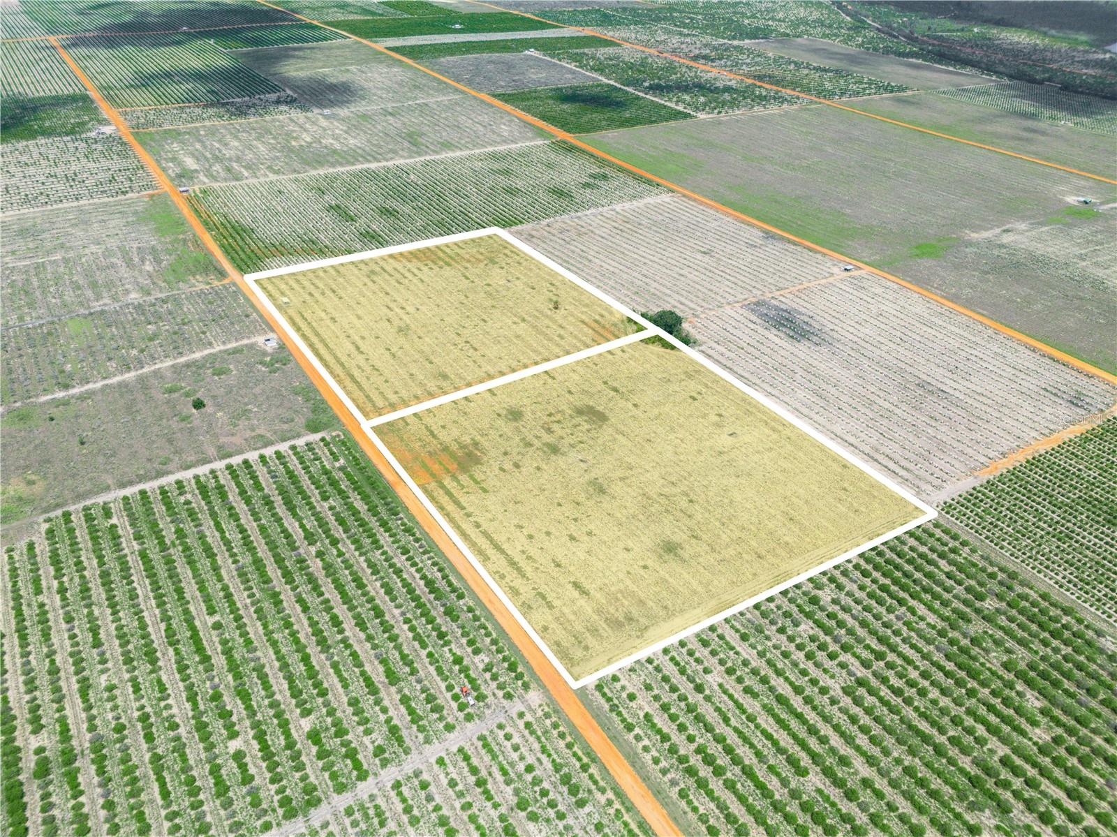 Escape to your own private stretch of Florida countryside with 20 acre +/- property in Frostproof! Made up of two parcels, this land offers a balance of open space and natural surroundings making this ideal for a homesite, weekend retreat or working property! There is already a 6 inch approximately 1000 ft deep well with a 6 inch flow serve pump that has the capacity to pump 400 gallons a minute with right angle gear drive & 4 cylinder turbo charged John Deer diesel engine! Previously used for citrus farming this land offers fertile ground suitable for a variety of crops, animals, or hobby farming. This property sits high on a bluff overlooking Lake Moody and Lake Patrick (also called Lake Leona) with outstanding views of sunrises! Situated in a quiet area with no HOA on a clay road expect to enjoy serenity, views, and still be near conveniences.  Whether you are looking to build, farm, invest or just enjoy a rural lifestyle, this property provides endless potential in a beautiful natural setting!