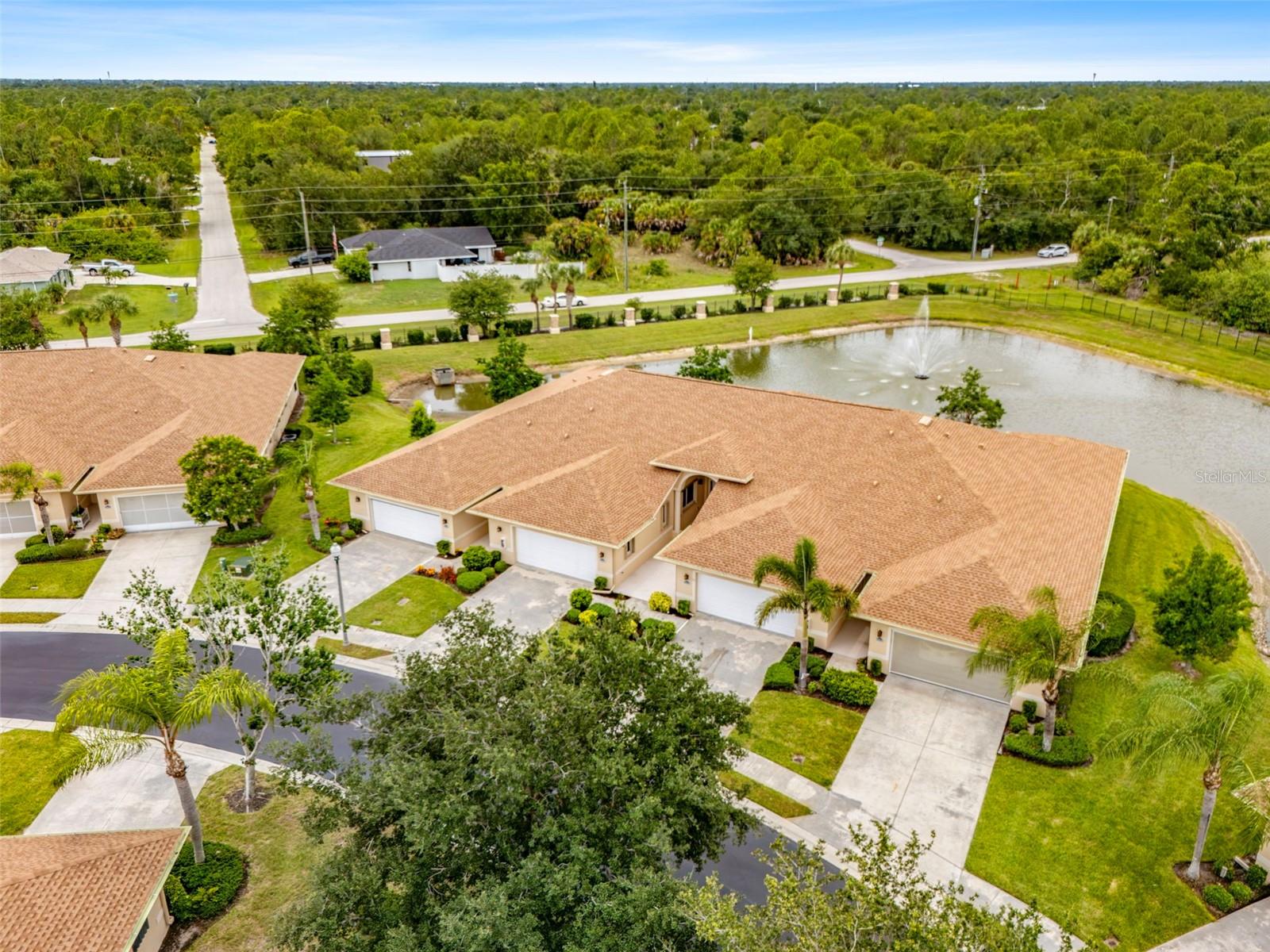 WATERFRONT VILLA Welcome to Park Place Estates, a gated 55+ community in Punta Gorda where low-maintenance living meets everyday comfort. This move-in ready villa features 2 bedrooms, 2 bathrooms, an inside laundry room, and a spacious 2-car garage. Designed with practicality in mind, the layout offers a comfortable amount of living space whether you're looking for a full-time residence or a seasonal retreat. The northwest-facing rear exposure provides a pleasant balance of shade throughout the day while still delivering stunning sunset views in the evening. Accordion shutters add an extra layer of protection and convenience during storm season. Residents enjoy a variety of community amenities, including a clubhouse, swimming pool, and fitness center, making it easy to stay active and connected with neighbors. HOA fees help reduce maintenance responsibilities by covering items such as insurance and pest control, allowing you to spend more time enjoying all that Southwest Florida has to offer. Easy to show and ready for its next owner.