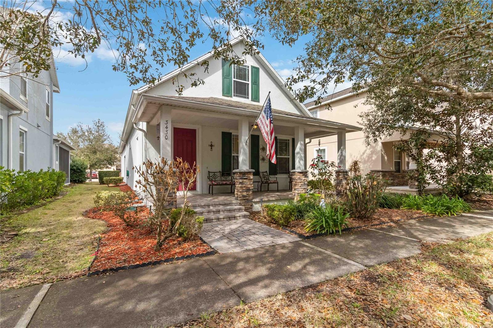 Virtually Staged. Welcome home to this beautiful four-bedroom, three FULL bathroom two-story home in Harmony/St Cloud Florida.  Designed with comfort and functionality in mind, this spacious home features an open-concept layout perfect for both every day living and entertaining.   The main level offers a well-appointed kitchen with a large pantry and ample cabinetry; a guest bedroom with adjoining full bath-ideal for visitors or multi-generational living.  The first floor boasts the primary suite, complete with en-suite featuring garden tub, separate shower, dual sinks and walk in closet.

Upstairs, a generously sized living area creates the perfect separation between two spacious berooms positoned on opposite ends of the home. A large full bathroom and this thoughtfully designed layout offer both privacy and flexability, making it ideal for family living, guests, or a quiet retreat.  

With generous closet storage space, well-sized bedrooms, indoor-outdoor living potential, this home captures the charm and lifestyle Harmony is known for-peaceful surroundings with convenient access to schools, parks and local amenities.  St Cloud is close to all the magic of Central Florida beaches, world famous attractions and the Orlando International Airport.  Don't delay, schedule a showing today!