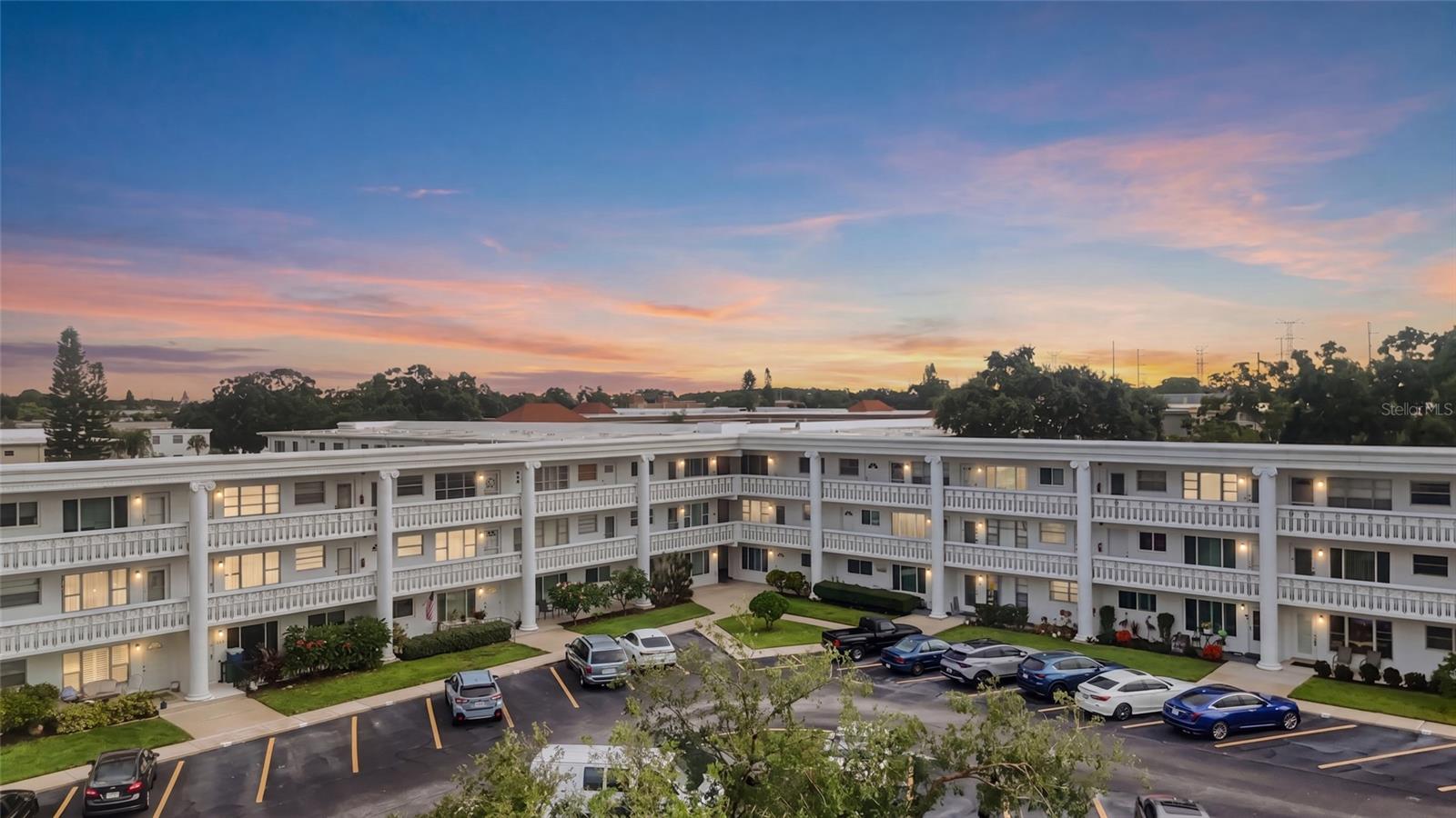 Virtually Staged. Welcome home to this beautifully updated 2-bedroom, 2-bathroom second-floor condo in the highly sought-after On Top of the World 55+ community in Clearwater. Offering approximately 1,100 square feet of comfortable living space, this move-in-ready home combines modern updates with the incredible lifestyle this community is known for. Step inside through the main entrance into the spacious living and dining areas, where you'll find fresh interior paint and luxury vinyl plank flooring that extends throughout the living room, dining room, and both bedrooms. The beautifully remodeled kitchen features brand-new appliances, making it the perfect space for everyday living and entertaining. One of this home's unique features is its flexible layout with two separate entrances. In addition to the main front door, the front bedroom offers its own private exterior entrance, making it ideal for guests, a home office, hobby room, or added convenience. Living in On Top of the World means enjoying an unmatched resort-style lifestyle. Residents have access to two heated swimming pools, relaxing hot tub, fitness centers, golf courses, two clubhouses, tennis courts, a woodworking shop, billiards room, and countless clubs and social activities designed for every interest. The monthly condominium fee offers exceptional value and includes water, sewer, trash, cable television, high-speed internet, and access to the community's outstanding amenities, allowing you to enjoy maintenance-free living at its best. Conveniently located near shopping, dining, medical facilities, Gulf beaches, and vibrant downtown Dunedin, this is your opportunity to enjoy the Florida lifestyle you've been dreaming of.