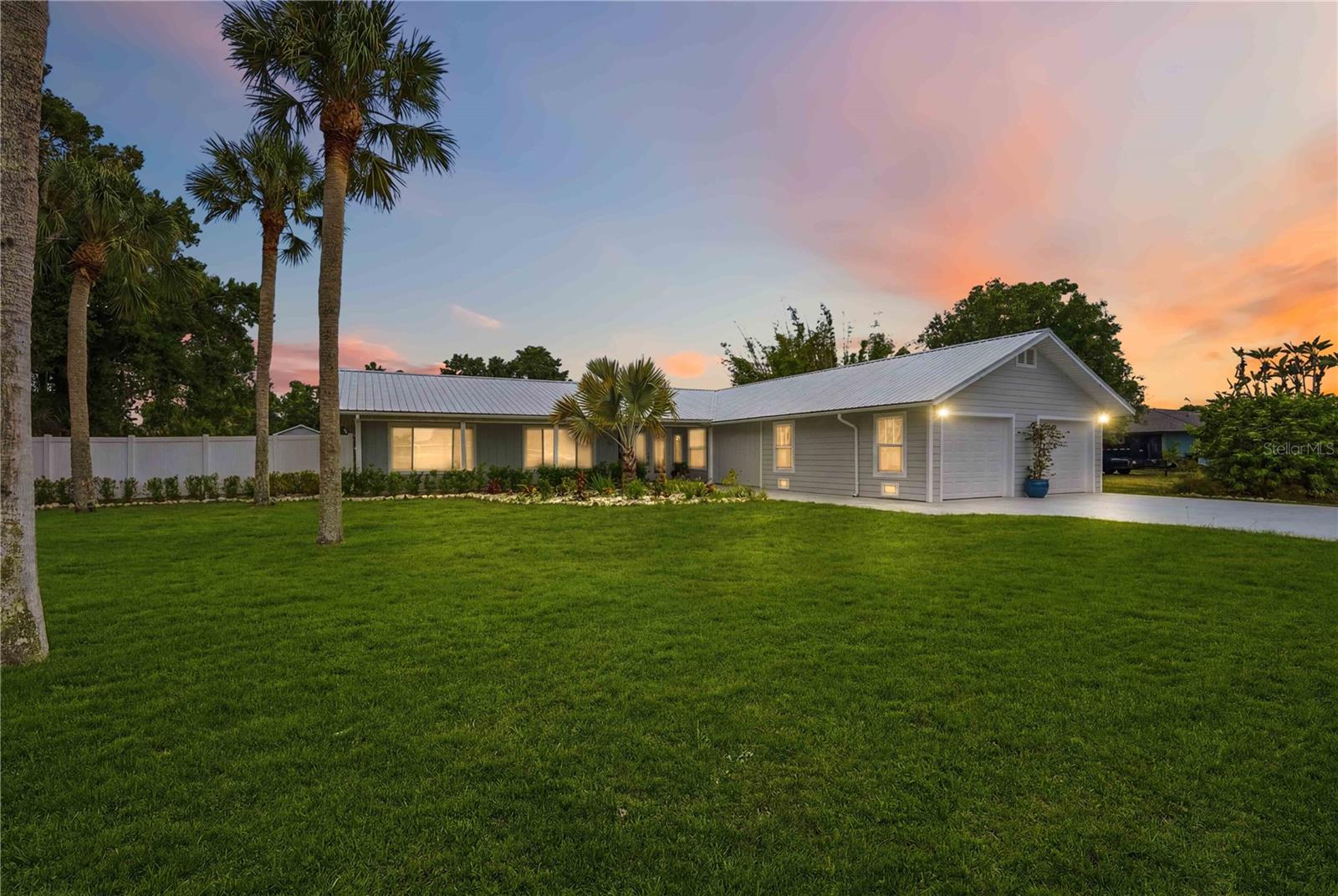 Welcome to the ultimate "Manasota Beach House Oasis," situated just moments from the pristine coastline and expansive views of the Gulf. This extensively remodeled residence has been transformed into an inviting sanctuary designed for modern luxury, peace of mind, and effortless entertainment. No detail was overlooked during this top-to-bottom renovation.
EXTERIOR HIGHLIGHTS:
• Premium Curb Appeal: Enhanced with a brand-new metal roof, a newly designed Key West-style front entry featuring glass French doors, modern recessed lighting, and elegant new brick pavers.
• Extensive Landscaping: On a ¾ Acre Lot: The entire perimeter features vibrant tropical plantings, coastal coral rock, and clean seashell beds, all framed by a new 6-foot PVC privacy fence. A wide double-gate entry provides secure parking for your boat, RV, or trailer.
• Resort-Style Backyard: The private pool features upgraded mechanical equipment, heated with a recent Gulf Stream heat pump, pristine coping, and matching brick pavers. The covered back porch has been fully refurbished with new texture, fresh paint, modern lighting, and ceiling fans, leading out to a massive backyard complete with a patio deck under the roof for shade and comfort. This large space leads to the stunning pool with plenty of space for sunning and evening gatherings at the fire pit. In addition, the property is protected with a complete MOSQUITO SYSTEM for added comfort on the exterior. Countless exterior lights throughout the large perimeter for a stunning evening experience.
• Upgraded Garage & Driveway: The original carport was fully permitted and enclosed into a functional 2-car garage with dual hurricane-rated doors, bright side windows, side-door access, and built-in storage. The long, freshly painted driveway easily accommodates four additional guest vehicles.
INTERIOR DESIGN:
• Smart Split Floor Plan: This property has many furnishings that could be available. Upon entry, the formal dining room and a luxurious primary suite sit privately to the left. To the right, you will find two spacious guest bedrooms and a beautifully updated full bathroom showcasing a dual vanity, an LED-backlit mirror, and a custom tile walk-in shower.
• Bonus Spaces: Includes a dedicated home office/den behind double doors and a large laundry utility room outfitted with cabinetry and quartz countertops, conveniently located next to the updated powder room.
• The Chef's Kitchen: Serving as the vibrant heart of the home, the kitchen features a massive center island, quartz countertops, sleek cabinetry, a custom tile backsplash, and premium stainless steel Samsung appliances with an exterior-vented hood.
• Primary Sanctuary: The primary suite offers a private retreat with its own entry, a generous walk-in closet, and a spa-like en suite bathroom featuring dual sinks, dimmable recessed lighting, an LED vanity mirror, a deep Roman soaking tub, and a custom quarry-tiled shower stall. Best of all, the primary suite features direct, private access to the rear patio and pool deck.
Finished with high-durability, commercial-grade luxury vinyl plank flooring, updated plumbing, modern light fixtures, fresh texturing, and new interior trim throughout. Seamless indoor-outdoor flow allows the rear sliding doors to open wide to the pool deck, making this home a dream configuration for family gatherings and hosting guests. Schedule your private tour today and prepare to fall in love with your new coastal sanctuary!