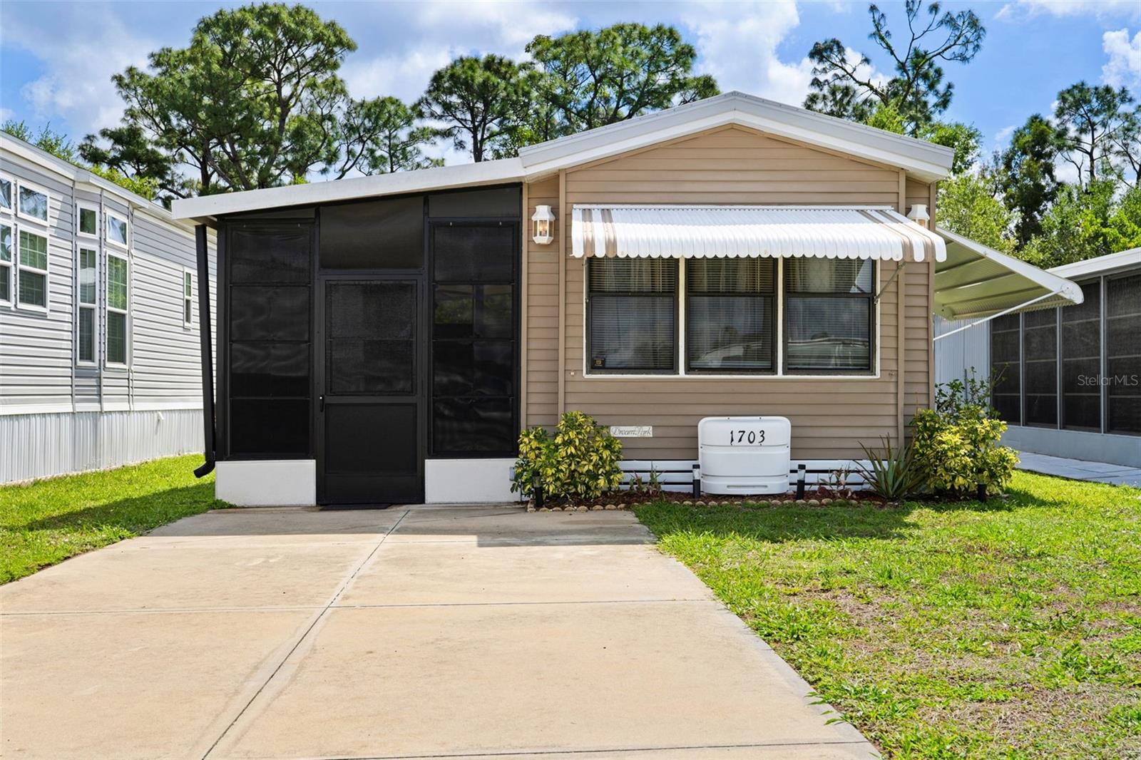 Welcome to your turnkey slice of paradise in the highly desirable 55+ community of Alligator Park! Located at 1703 N Manatee Loop, this charming 1-bedroom, 1-bath home offers 432 sq ft of beautifully maintained, low-maintenance living—perfect for embracing the relaxed Florida lifestyle.

Step inside to a bright and inviting interior, thoughtfully designed to maximize space and comfort. Being sold fully furnished, this home is truly move-in ready—just bring your suitcase and start enjoying everything it has to offer. The open living area flows effortlessly into a functional kitchen, creating an ideal space for both quiet evenings and casual entertaining.

The cozy yet spacious bedroom provides a peaceful retreat, while the full bath is well-kept and conveniently located. Natural light fills the home, enhancing its warm and welcoming atmosphere.

One of the standout features is the private shed with in-unit laundry—offering both convenience and additional storage space for all your essentials, from tools to beach gear.

Nestled within the vibrant 55+ Alligator Park community, residents enjoy a friendly, active lifestyle with a variety of amenities and social events designed to help you make the most of every day.

Ideally situated just minutes from Punta Gorda’s charming downtown, waterfront parks, dining, and shopping, this home combines comfort, community, and convenience.

Don’t miss this opportunity to own an affordable, move-in-ready retreat in one of the area’s most welcoming communities—your Florida dream starts here!