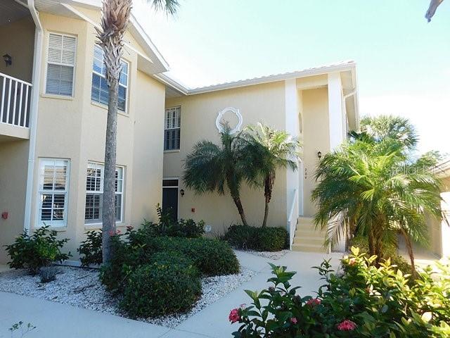 Welcome to this spacious second-floor condo in the desirable Plantation community! Offering 3 bedrooms, 2 bathrooms, and a one-car garage, this well-designed residence features an open floor plan with soaring cathedral ceilings that create a bright and inviting living space. The kitchen offers ample cabinetry and workspace, making meal preparation and entertaining a breeze.

The split-bedroom layout provides privacy for both residents and guests, while the spacious primary suite includes a walk-in closet and an en-suite bathroom with dual vanities. Step out onto the screened lanai and enjoy peaceful views of the surrounding green space, the perfect spot to relax with your morning coffee or unwind at the end of the day.

Residents can enjoy access to the community amenities, including two swimming pools and a clubhouse, all while being conveniently located near shopping, dining, golf courses, beautiful Gulf beaches, and historic downtown Venice. This exceptional condo offers the perfect combination of comfort, convenience, and the Florida lifestyle.