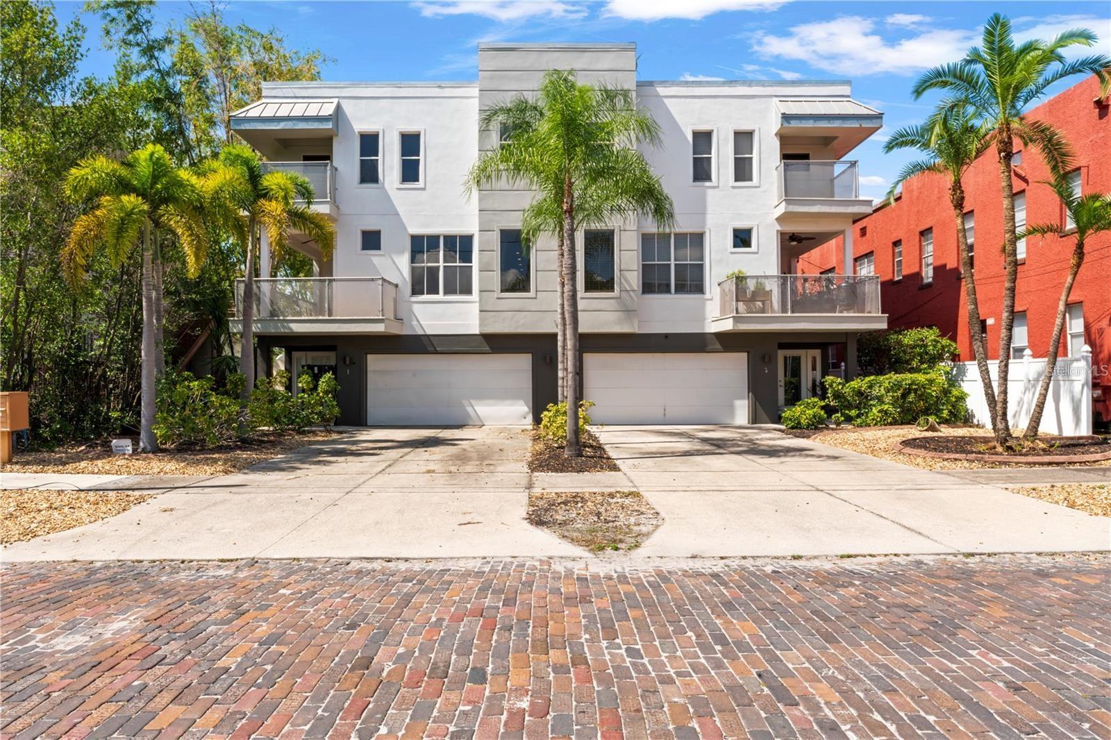 An amazing opportunity to own a cluster of Four-Townhomes in Hyde Park! Step into a rare opportunity to own all four contemporary townhomes in Tampa’s coveted Hyde Park neighborhood, offered together for one price. Each unit features 3 beds, 3.5 baths, 1,815 sqft of living space, and 2,550 sqft total area, designed with modern functionality and comfort in mind. Brand NEW 2026 roof just installed, backed by a 5-year workmanship warranty. The first floor welcomes you with a private bedroom and full en-suite bath, offering the perfect space for guests, an office, or a quiet retreat. Upstairs on the second level, the open-concept layout connects the spacious family room, dining area, and gourmet kitchen, creating an inviting setting for everyday living and entertaining. The kitchen showcases stainless steel appliances, granite countertops, cherry cabinetry, and breakfast bar seating, all accented by warm natural light and access to a balcony for outdoor dining or relaxing. On the third floor, you’ll find two generous bedrooms, each with its own en-suite full bath. The primary suite features dual vanities, a large walk-in shower, and crown molding details, while the second bedroom offers ample closet space and a private bathroom, ideal for roommates or guests. Additional highlights include balconies on the 2nd and 3rd floors, attached two-car garages, and in-unit laundry conveniently located on the upper level. Perfectly situated walking distance to University of Tampa & just minutes from downtown Tampa, Armature Works, Tampa Riverwalk, and Amalie Arena, these townhomes place you in the heart of the city’s best dining, entertainment, and cultural scene. Whether you’re an investor seeking turnkey rental income or a buyer looking to own a complete block of luxury residences, this collection of four Hyde Park townhomes represents a one-of-a-kind opportunity in Tampa’s thriving urban core. *** THIS IS 4 SEPARATE UNITS EACH WITH THEIR OWN PARCEL ID NUMBERS BEING SOLD TOGETHER AS 4 *** Please confirm with your lender financing options available prior to scheduling showing.