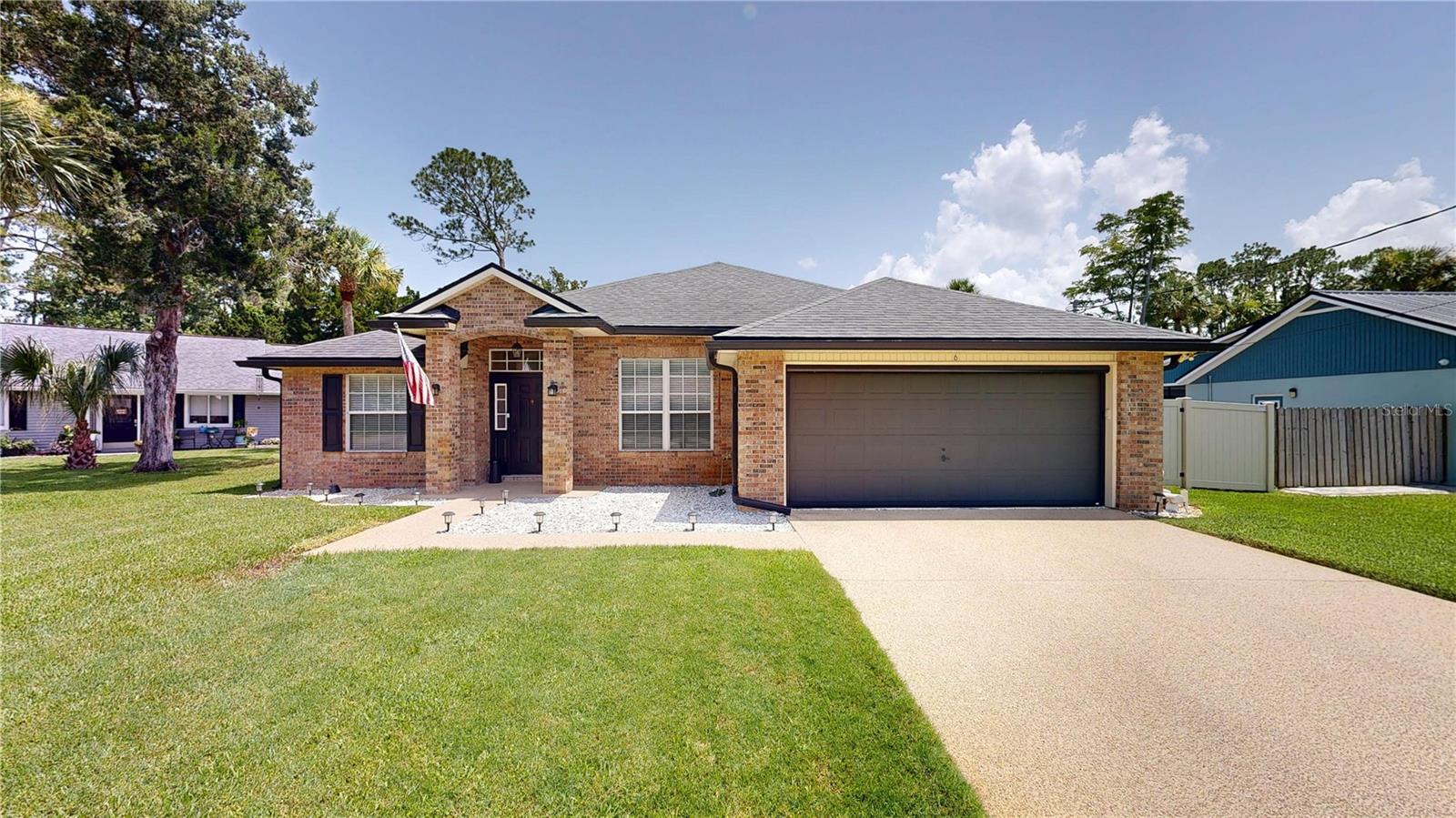 Welcome to this beautifully maintained brick home, ideally situated on a quiet cul-de-sac and thoughtfully upgraded for comfort, convenience, and peace of mind.

Step inside to discover stylish luxury plank flooring, a bright and inviting layout, and elegant quartz countertops in both the kitchen and bathrooms. The kitchen is equipped with appliances that are just two years old and features convenient pull-out shelves in the lower cabinets for easy organization and access. The refrigerator, washer, and dryer all convey, making your move even easier.

Designed for enjoying the Florida lifestyle, the private vinyl-fenced backyard offers plenty of space to relax or entertain. Cool off in the 15-foot round, 54-inch above-ground pool installed in 2025, unwind beneath the electric retractable patio awning, or enjoy the garage space with the electric garage screen. A well irrigation system helps maintain the landscaping while reducing water costs.

This move-in ready home is packed with valuable upgrades, including a reverse osmosis water filtration system, a UV HVAC air purification system installed in 2024, a 2026 water heater, whole-house generator hookup, and Kevlar hurricane shutters for added protection and preparedness.

With its desirable cul-de-sac location, quality updates, and impressive list of features, this home offers the perfect combination of comfort, function, and peace of mind. Don't miss your opportunity to make it yours.